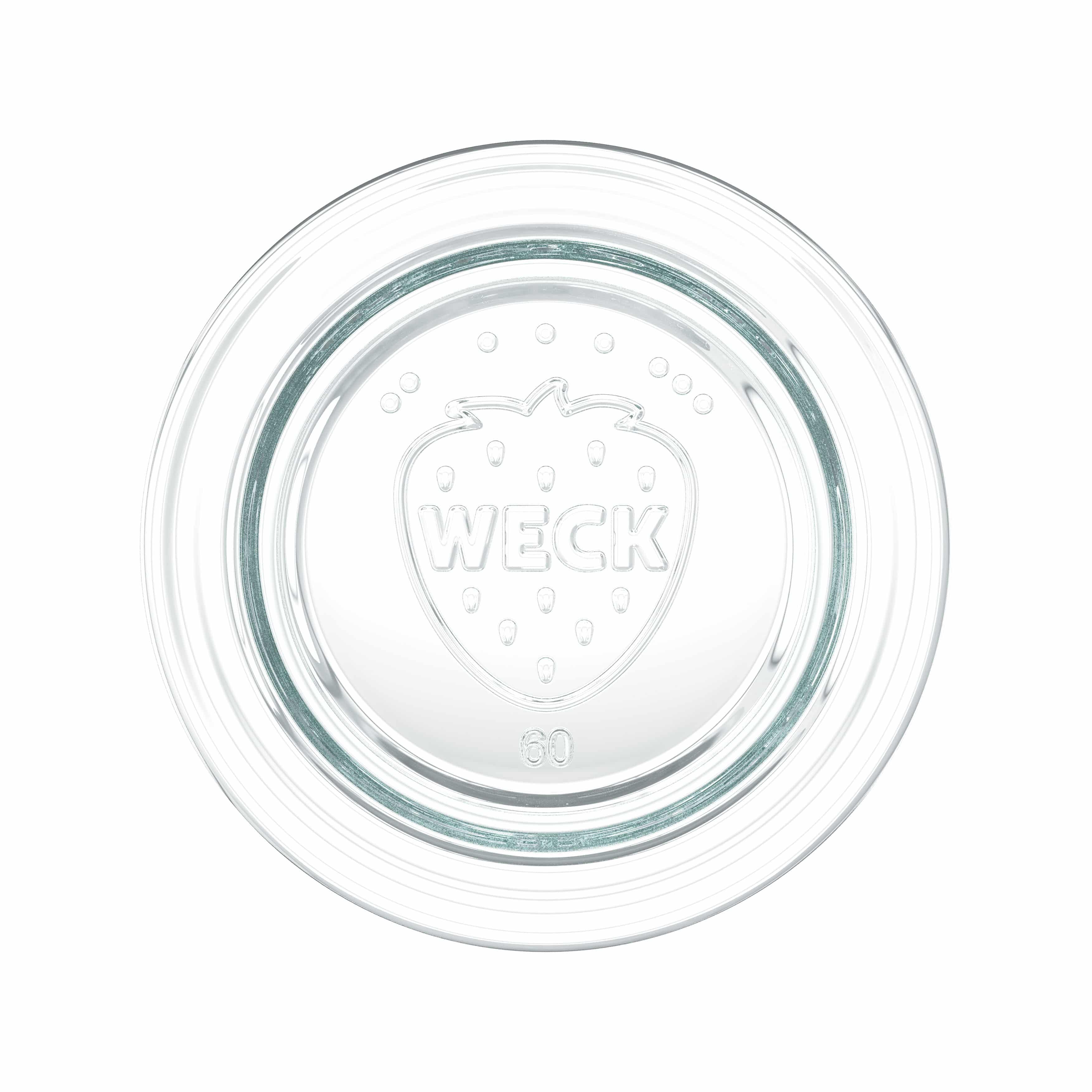 6x 220 ml WECK-sieraadglas met glazen deksel RR 60