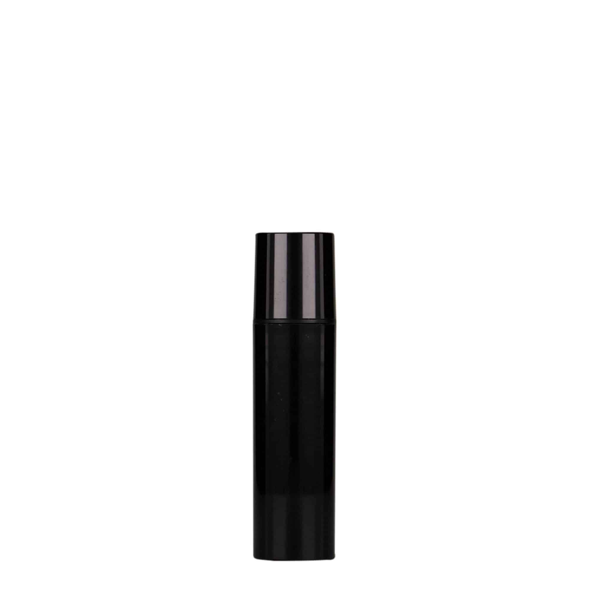 10 ml Airless Dispenser 'Nano', PP-kunststof, zwart