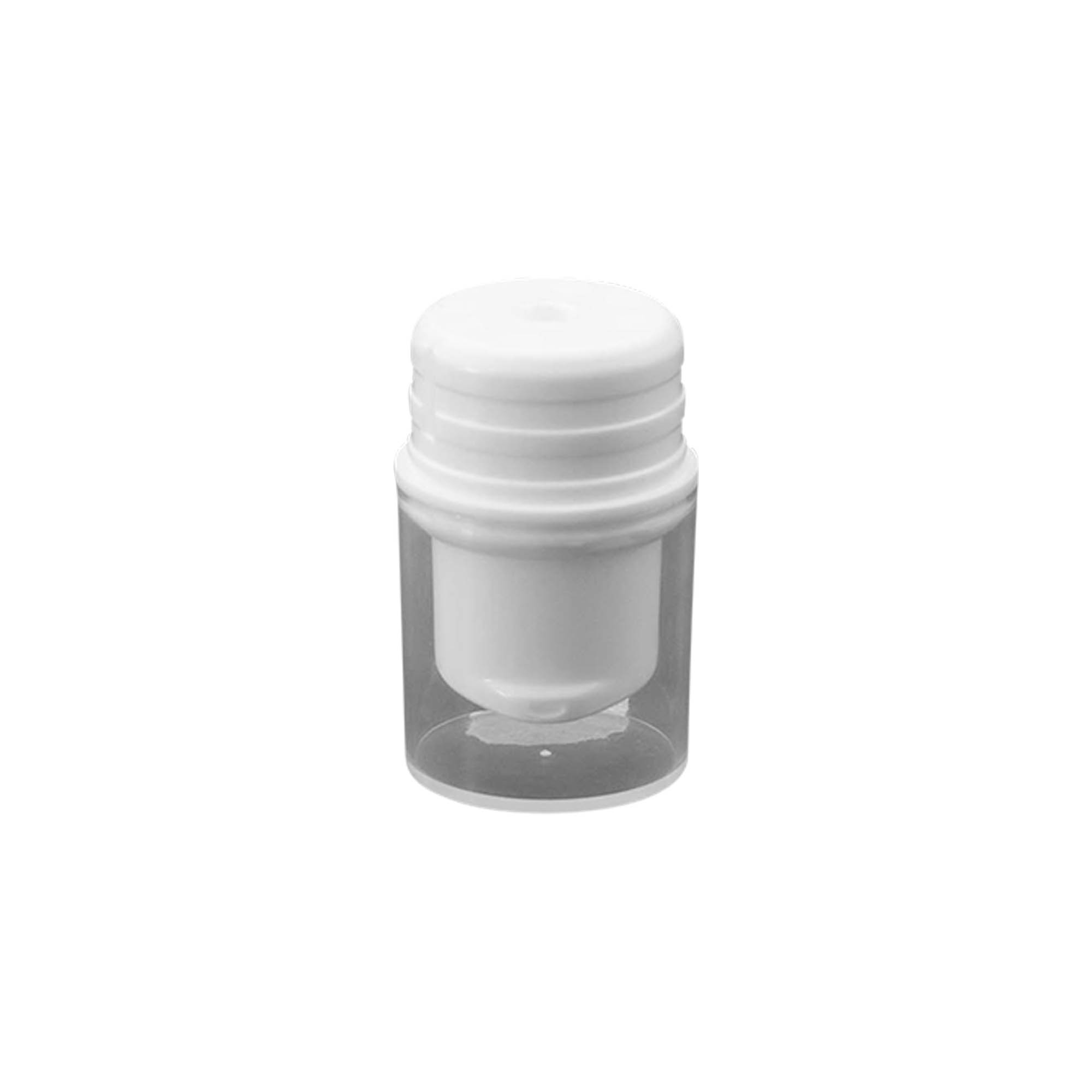 Airless Dispenser Pompkop 'Nano', PP-kunststof, wit