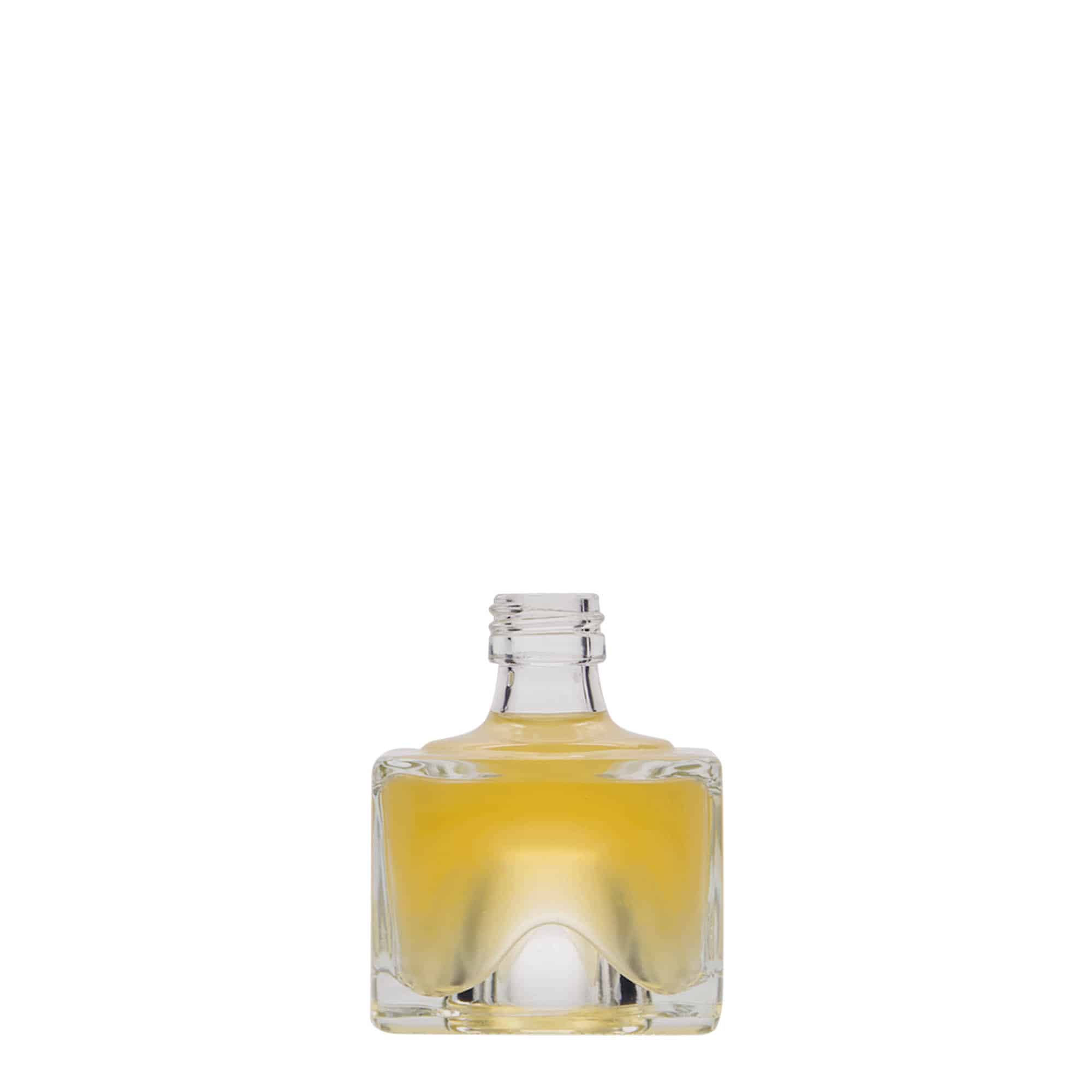 40 ml glazen fles 'Cocolores', vierkant, hals: PP 18