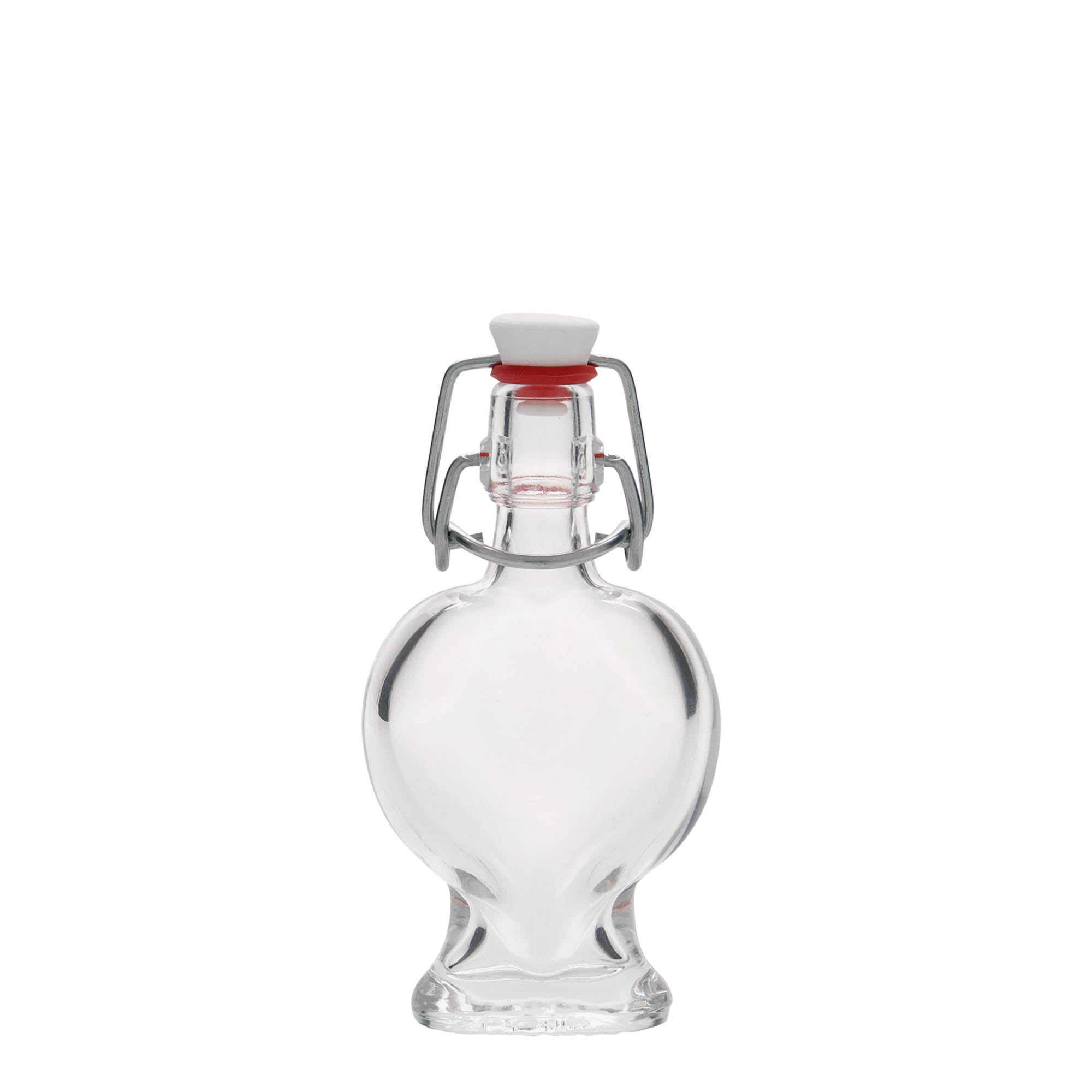 40 ml glazen fles 'Hart', opening: beugelverschluss