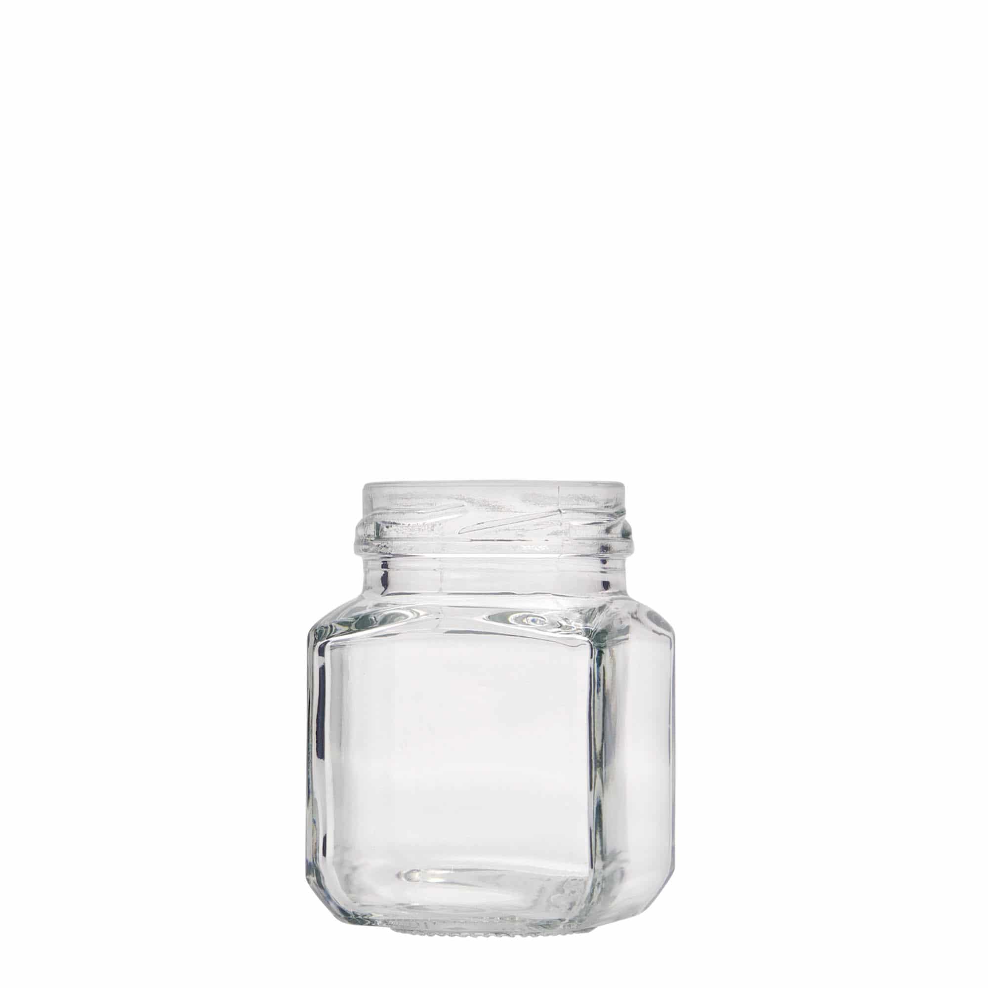 Vierkante pot, 106 ml, monding: twist-off (TO 48) Vierkante pot, 106 ml, monding: twist-off (TO 48)