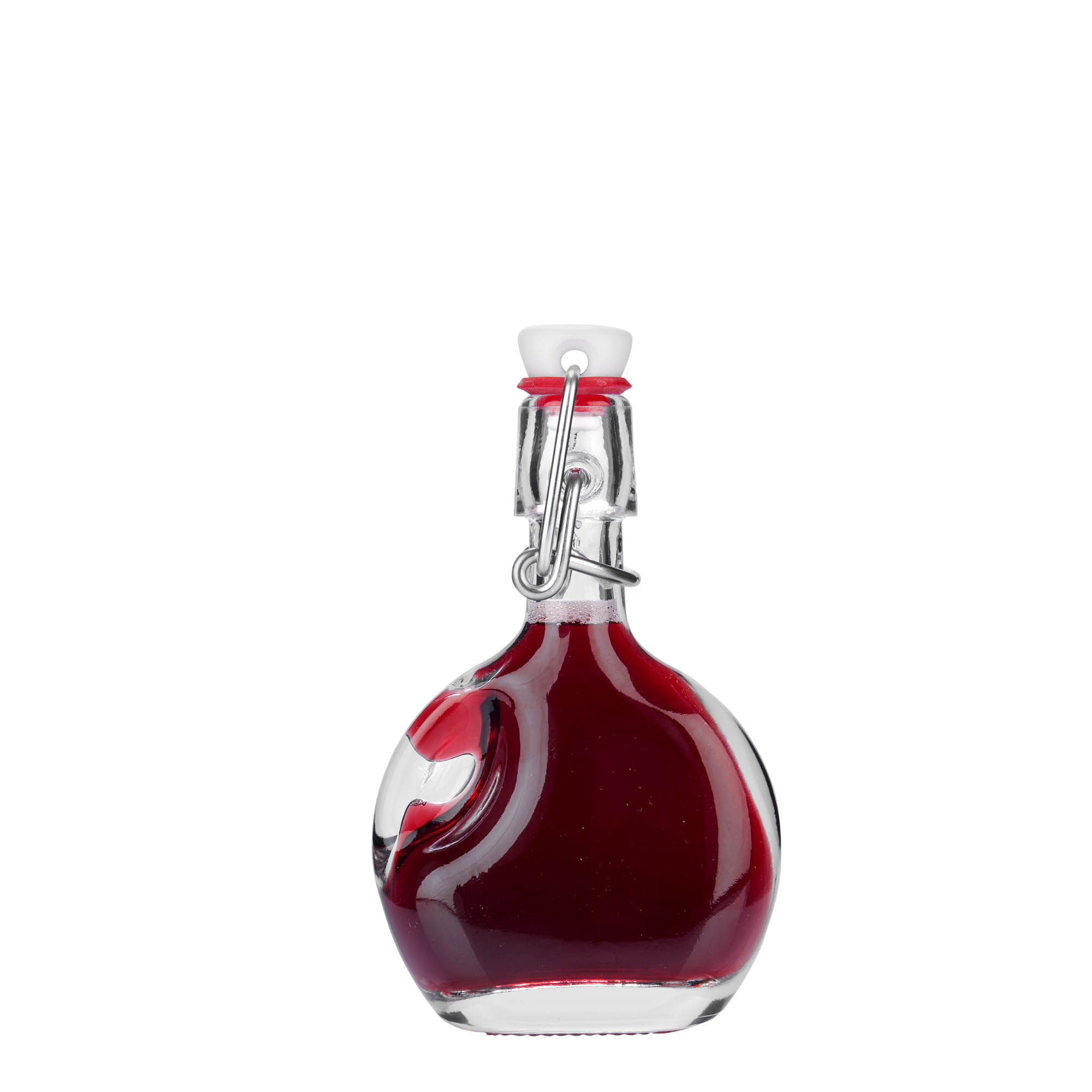 40 ml glazen fles 'Lukas', ovaal, opening: beugelsluiting 40 ml glazen fles 'Lukas', ovaal, opening: beugelsluiting
