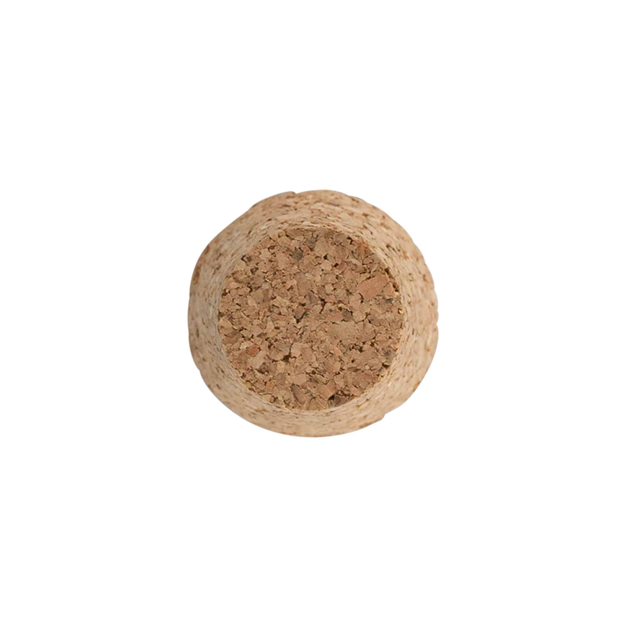 Spitskurk 25-35 x 27, perskurk, beige, voor monding: kurk