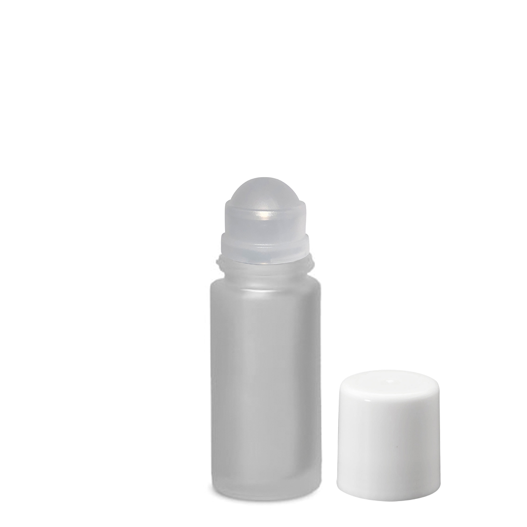 50 ml roll-on fles, glas, mat, opening: schroefdop 50 ml roll-on fles, glas, mat, opening: schroefdop