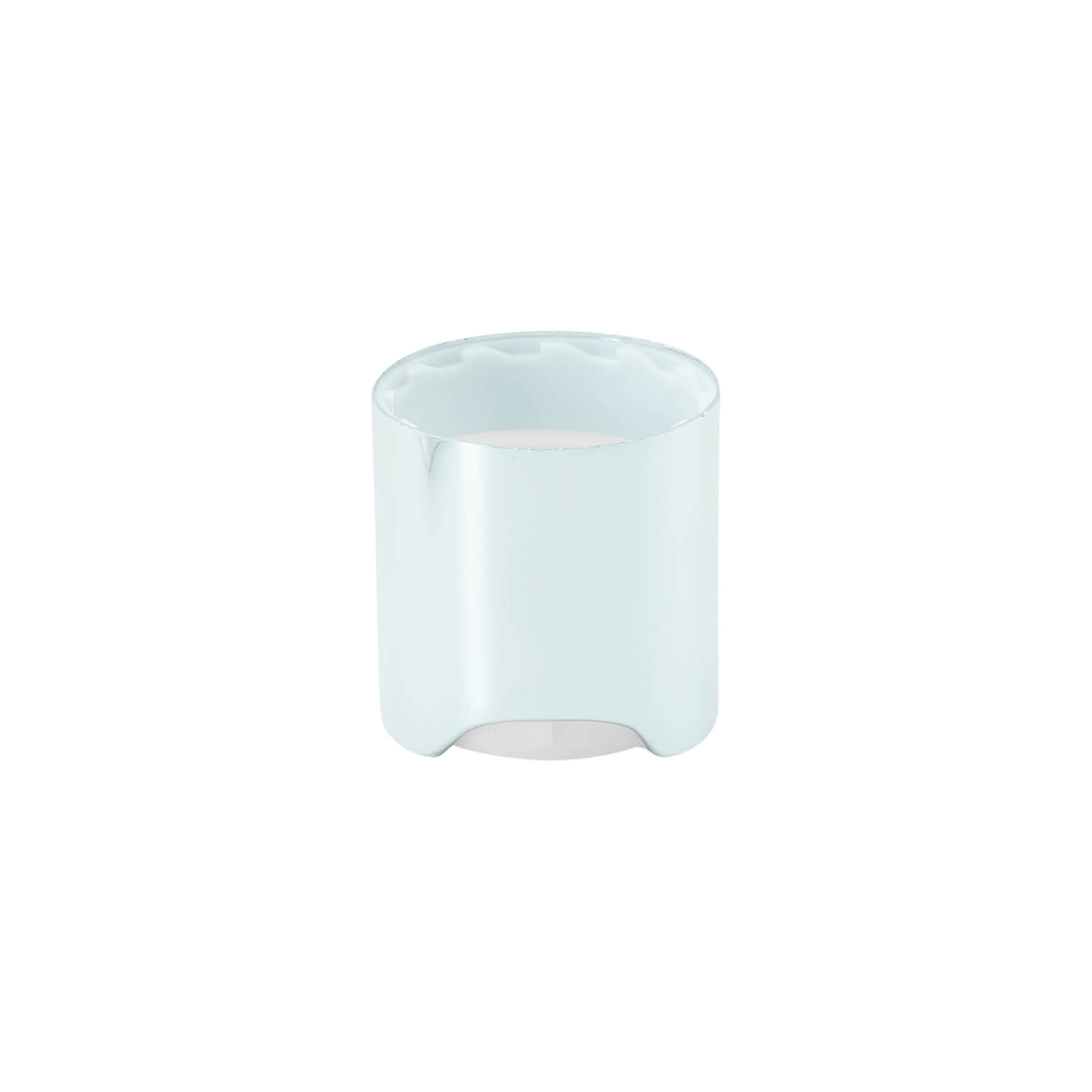 Schroefdop Disc Top, PP-kunststof, zilver, voor opening: 24/410