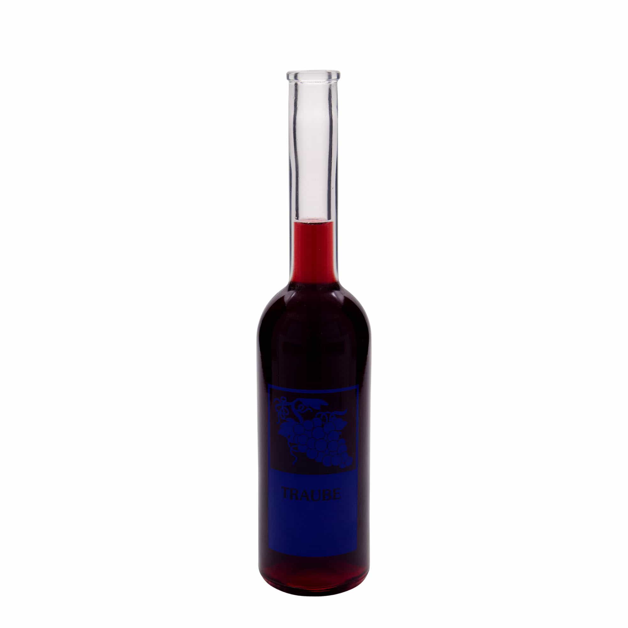 500 ml glazen fles 'Opera', motief: druif, opening: kurk