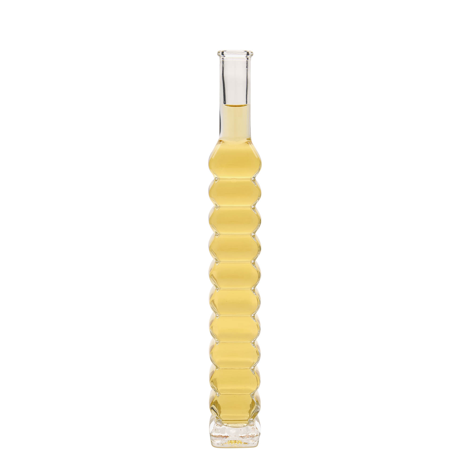 200 ml glazen fles 'Roma, vierkant, opening: kurk' 200 ml glazen fles 'Roma, vierkant, opening: kurk'