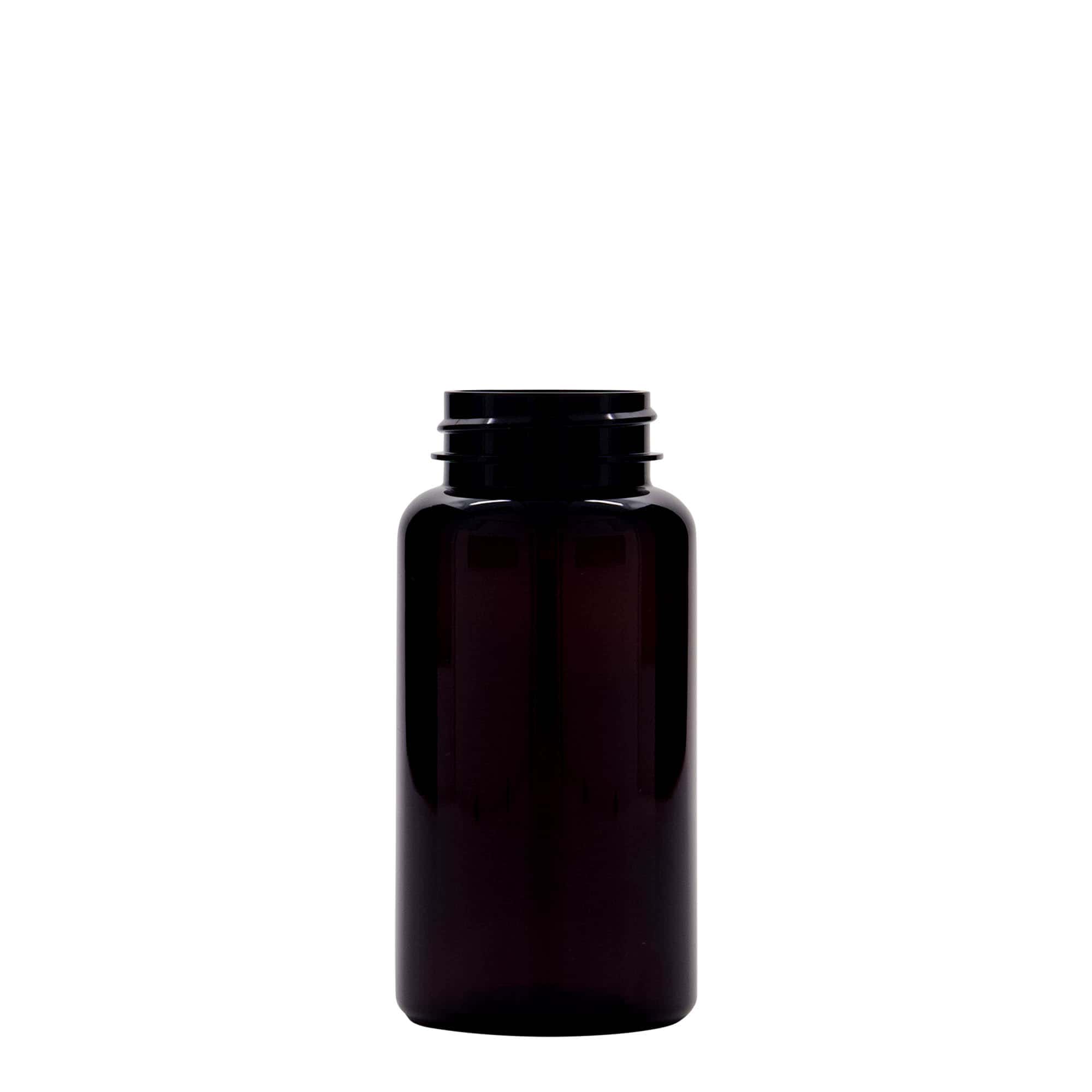 Pet-medicijnpotje, 150 ml, kunststof, bruin, monding: GPI 38/400 Pet-medicijnpotje, 150 ml, kunststof, bruin, monding: GPI 38/400