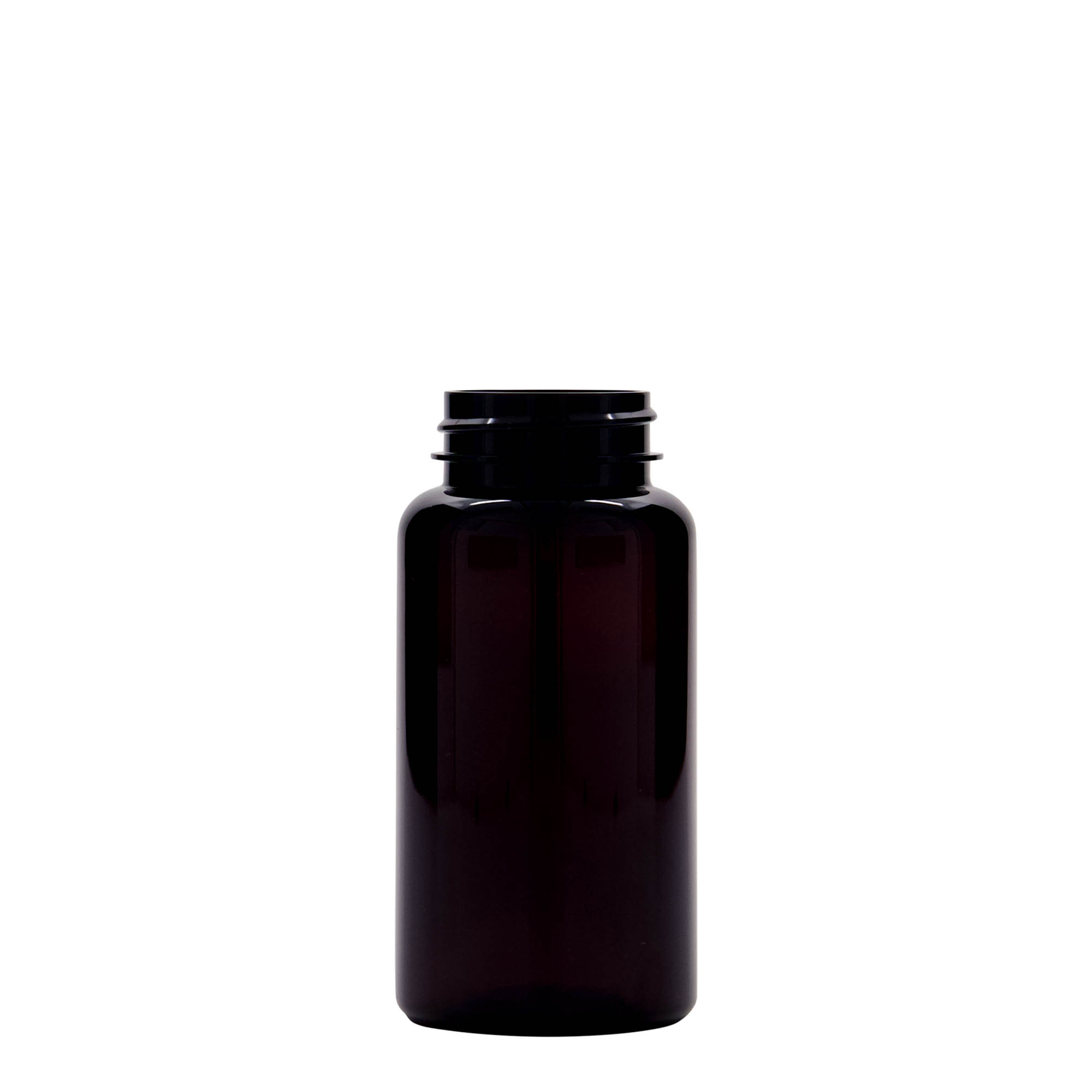 150 ml PET-verpakking, kunststof, bruin, opening: 38/400 150 ml PET-verpakking, kunststof, bruin, opening: 38/400