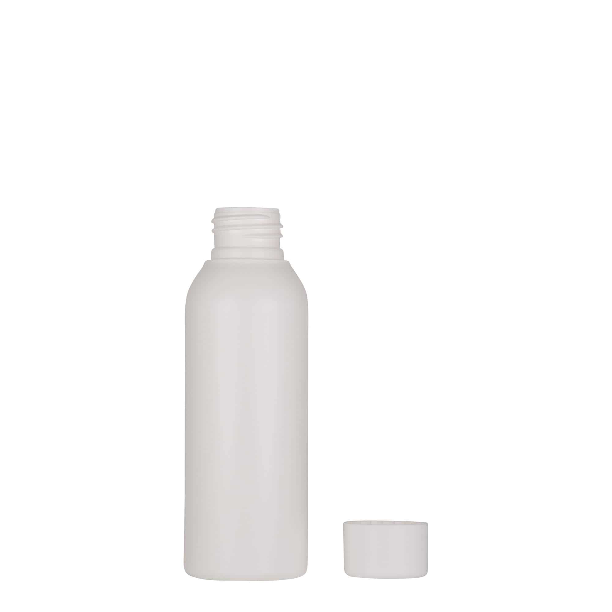 Plastic fles 'Tuffy', 100 ml, HDPE, wit, monding: GPI 24/410