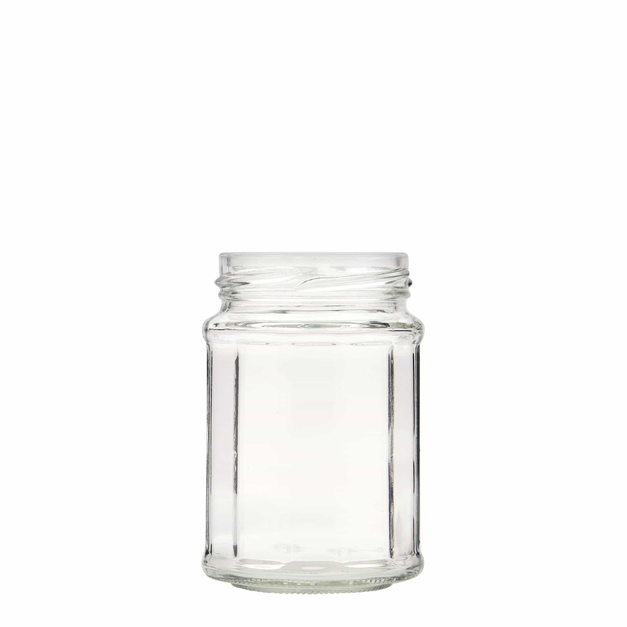 192 ml zeskantglas, twaalfhoekig, opening: Twist-Off (TO 58) 192 ml zeskantglas, twaalfhoekig, opening: Twist-Off (TO 58)