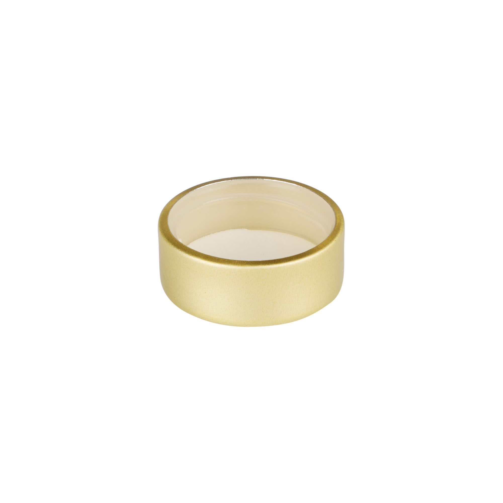 Schroefdop, metaal, goud, voor opening: GPI 28/400 Schroefdop, metaal, goud, voor opening: GPI 28/400