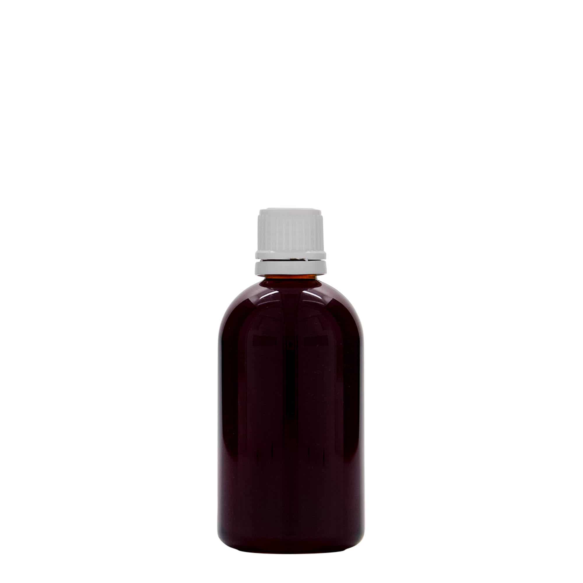 100 ml PET-medicijnfles 'Easy Living', kunststof, opening: DIN 18