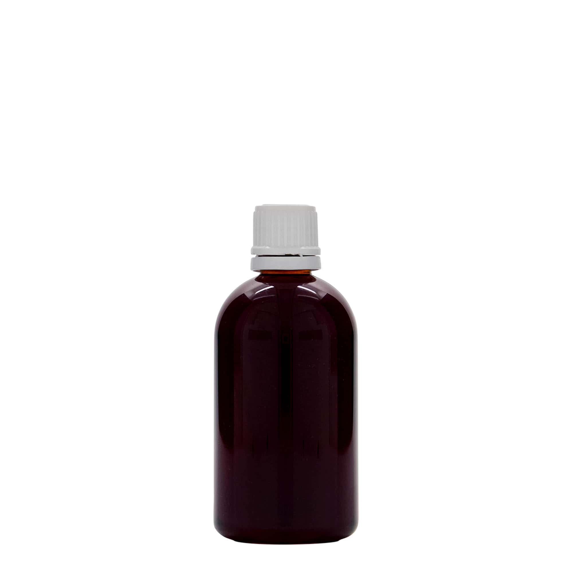 100 ml PET-medicijnfles 'Easy Living', kunststof, opening: DIN 18