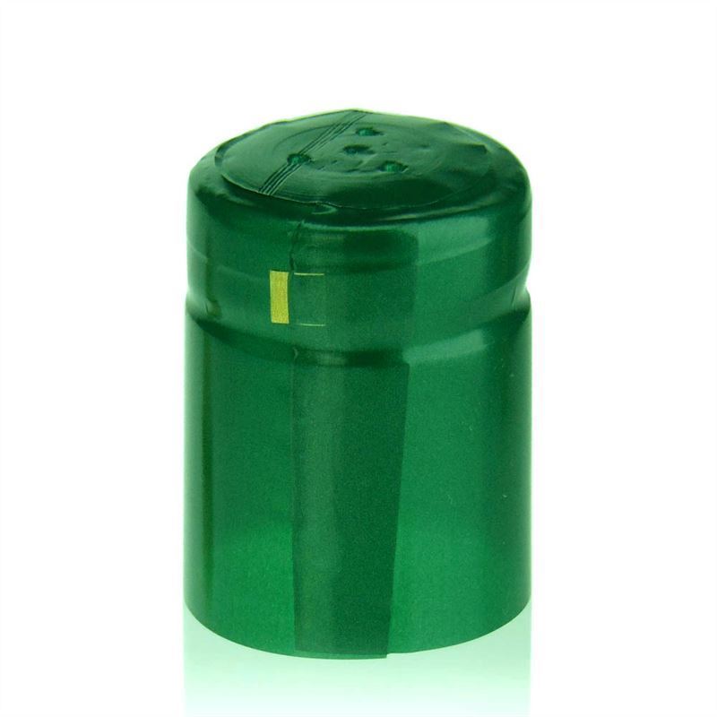 Krimpcapsule 32x41, pvc-kunststof, smaragdgroen