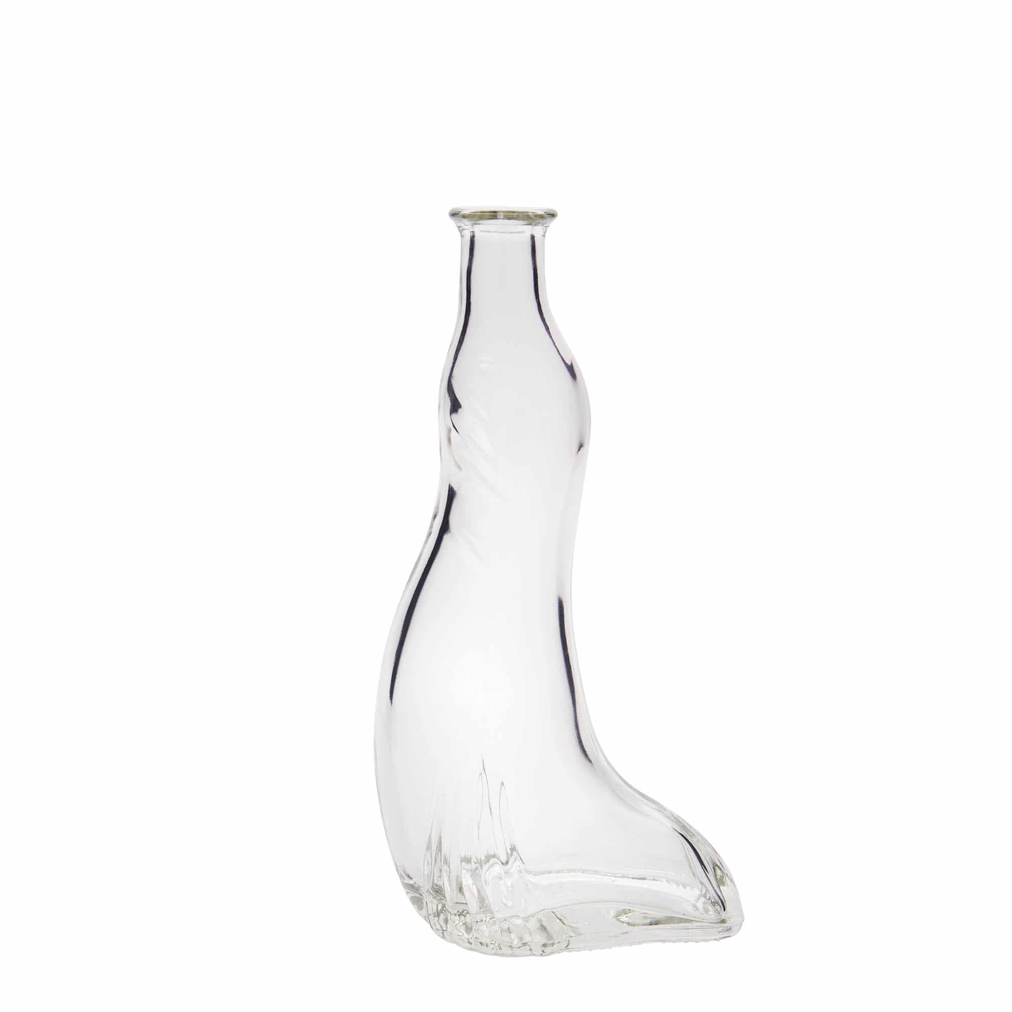 Glazen fles 'Zeehond', 200 ml, monding: kurk Glazen fles 'Zeehond', 200 ml, monding: kurk