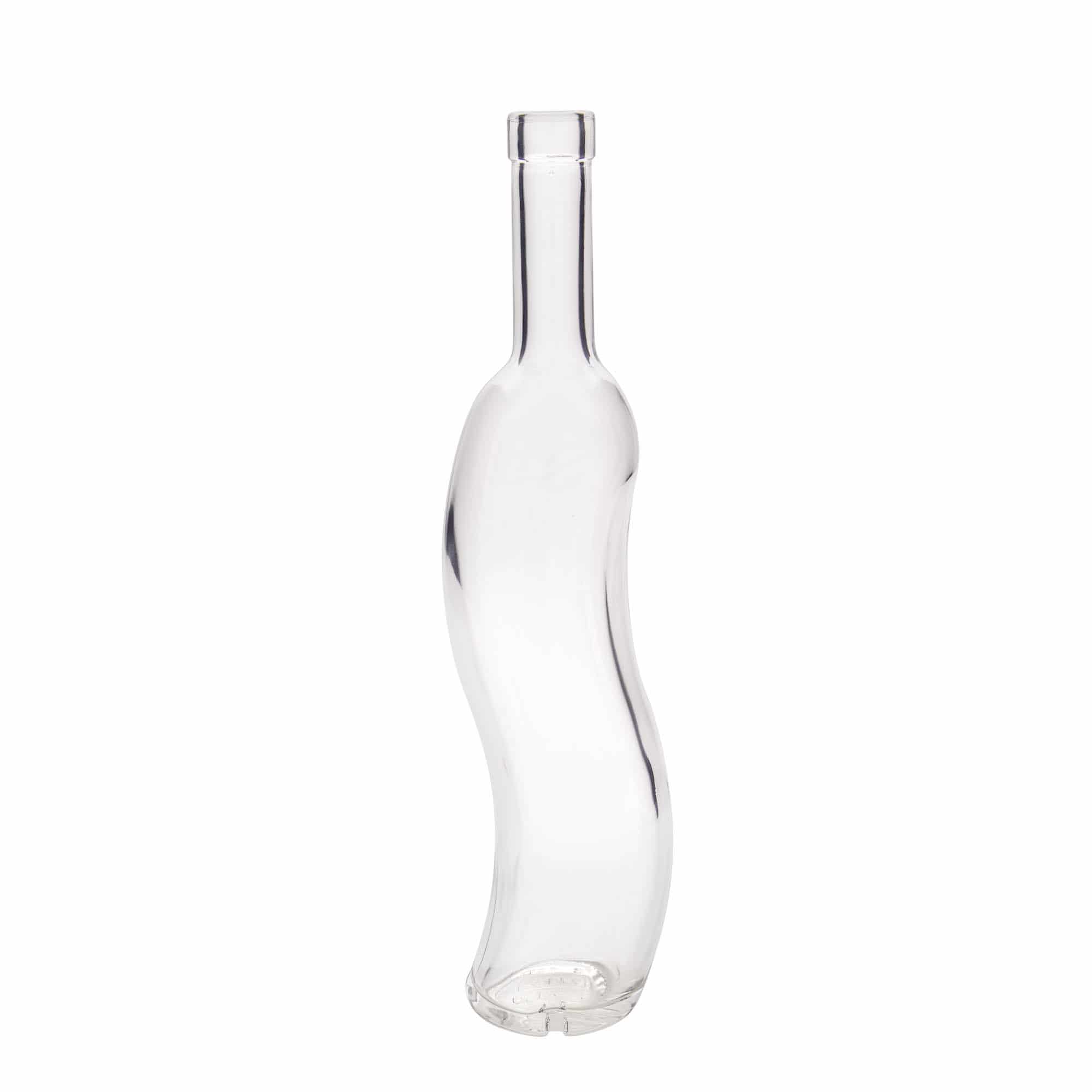 500 ml glazen fles 'La-Ola', halfrond, opening: kurk 500 ml glazen fles 'La-Ola', halfrond, opening: kurk