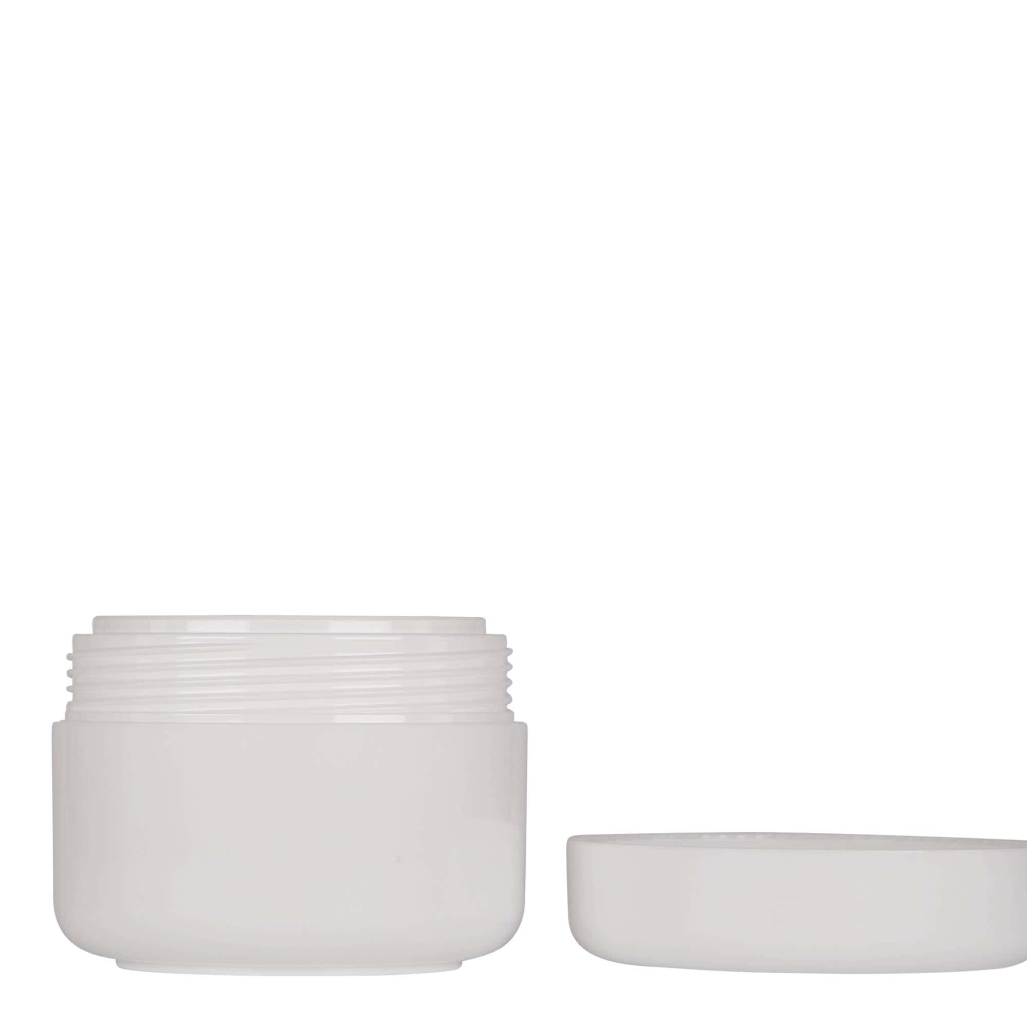 100 ml kunststofpot 'Bianca', PP, wit, opening: schroefdop