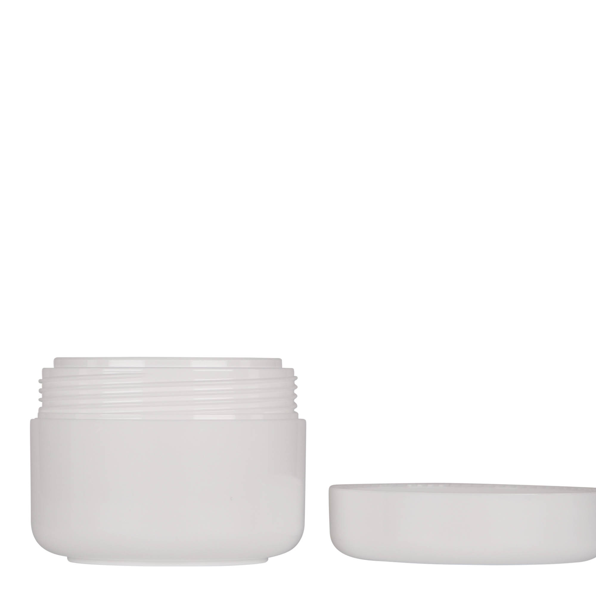 100 ml kunststofpot 'Bianca', PP, wit, opening: schroefdop