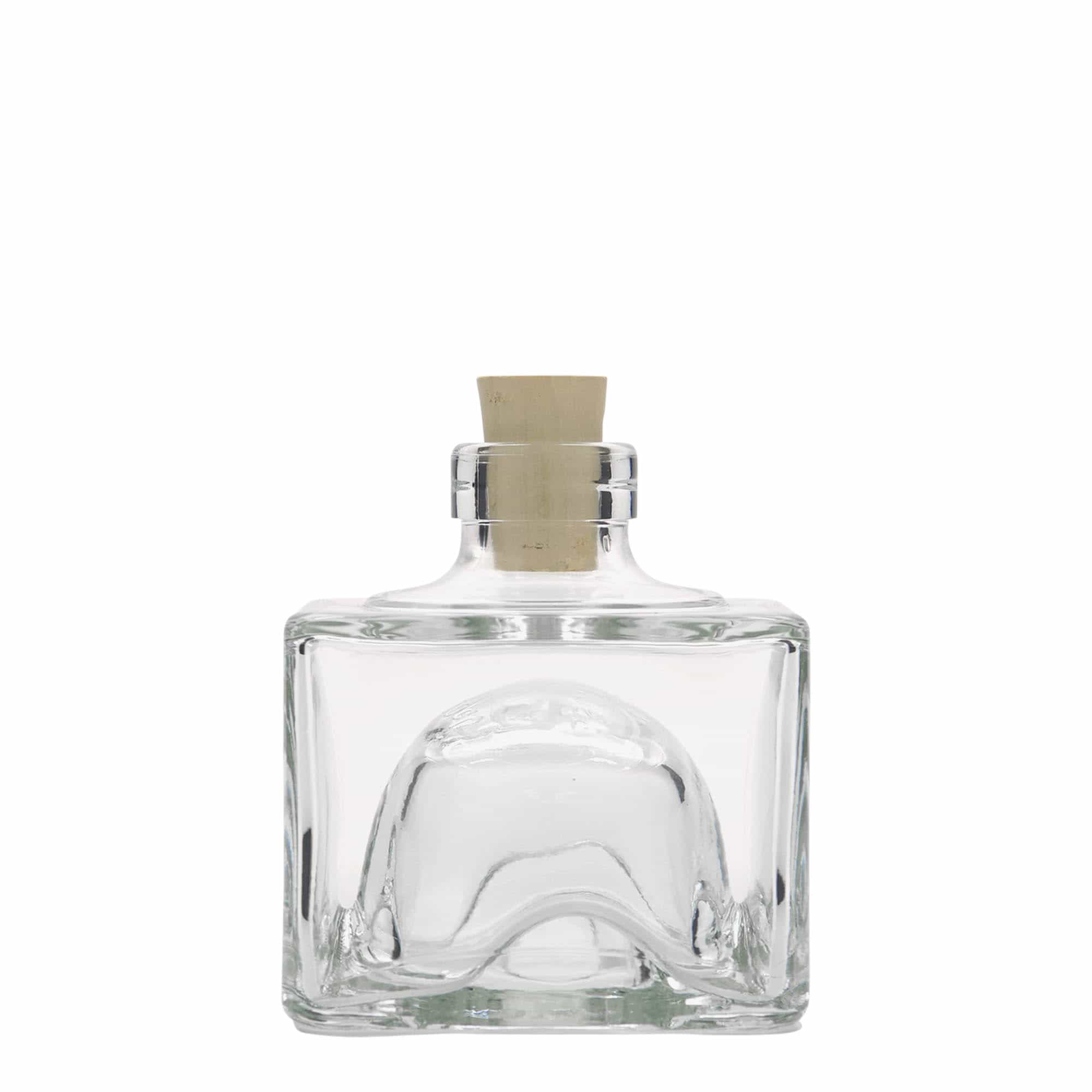 200 ml glazen fles 'Cocolores', vierkant, opening: kurk