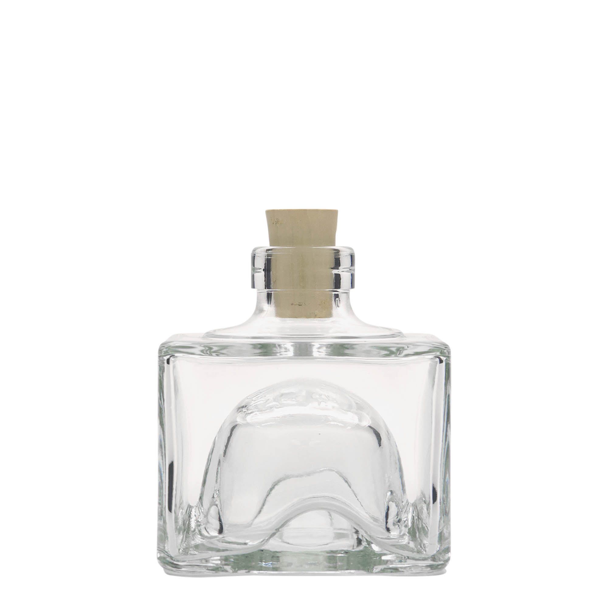 200 ml glazen fles 'Cocolores', vierkant, opening: kurk