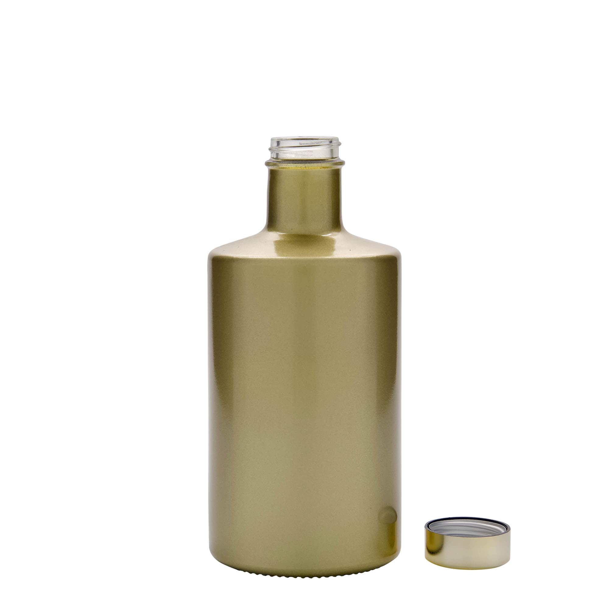 500 ml glazen fles 'Caroline', goud, opening: GPI 33