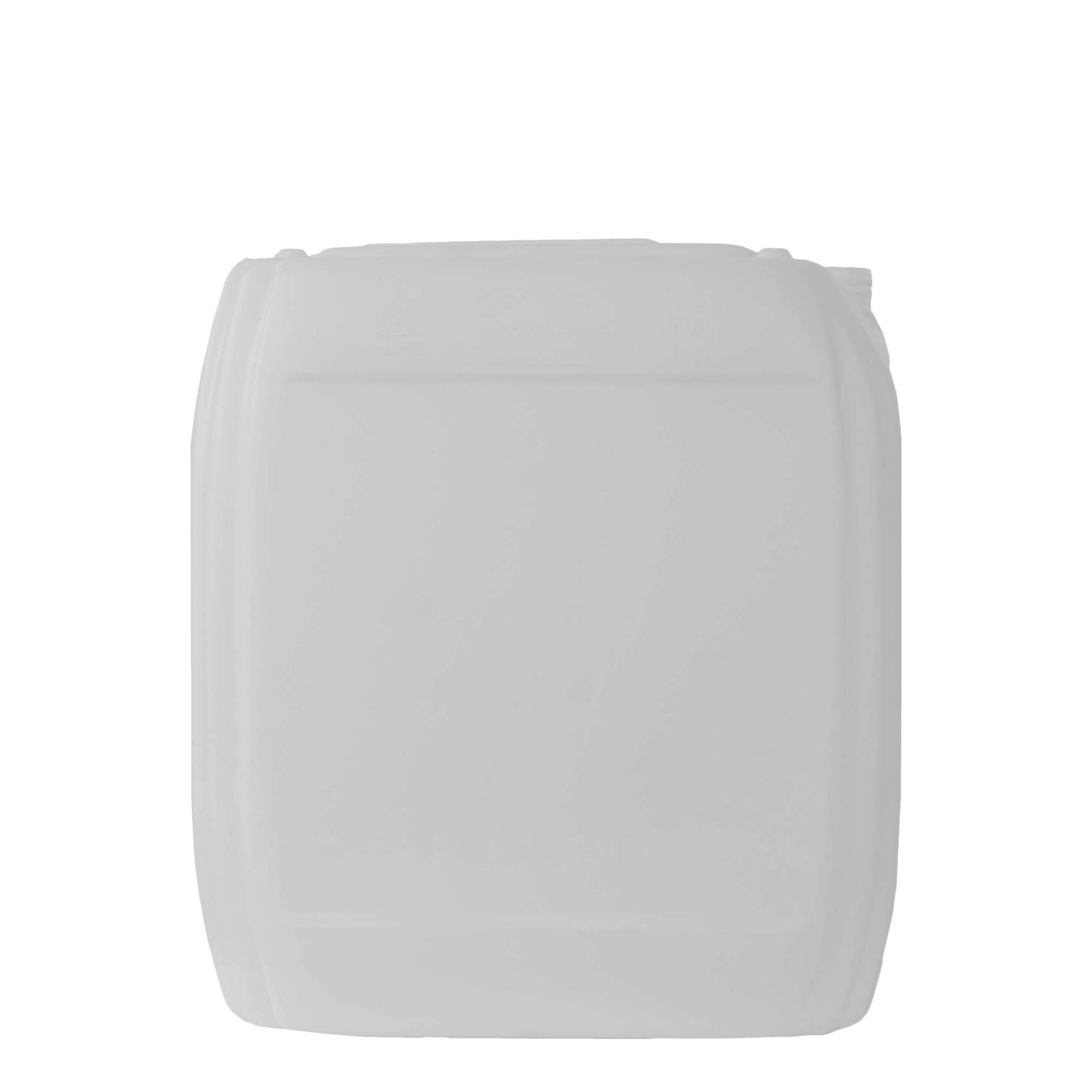 25 l kanister, rechthoekig, HDPE-kunststof, natuur, opening: ND 60