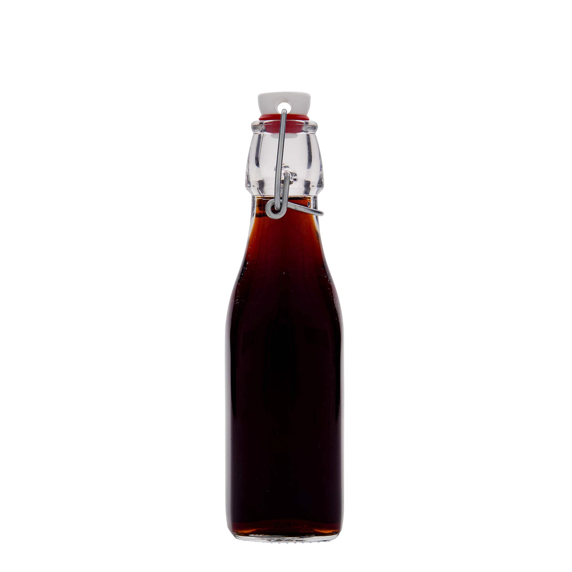 250 ml glazen fles 'Swing, vierkant, opening: beugelsluiting'
