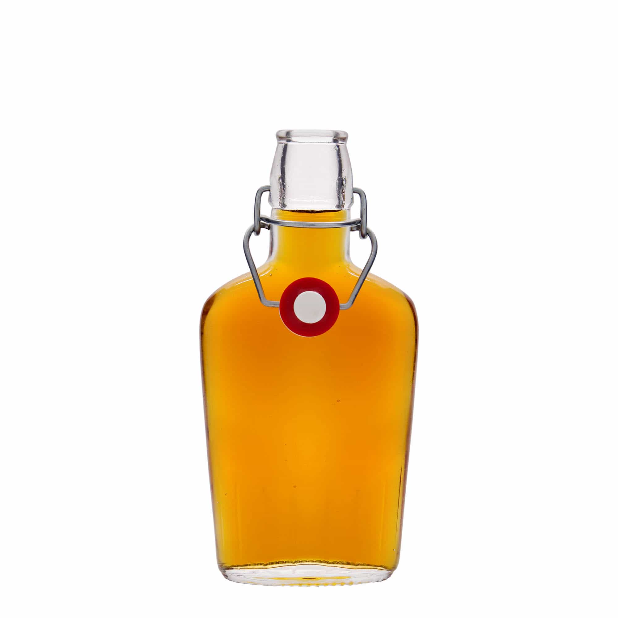 250 ml glazen fles 'Fiaschetta', ovaal, opening: beugelsluiting