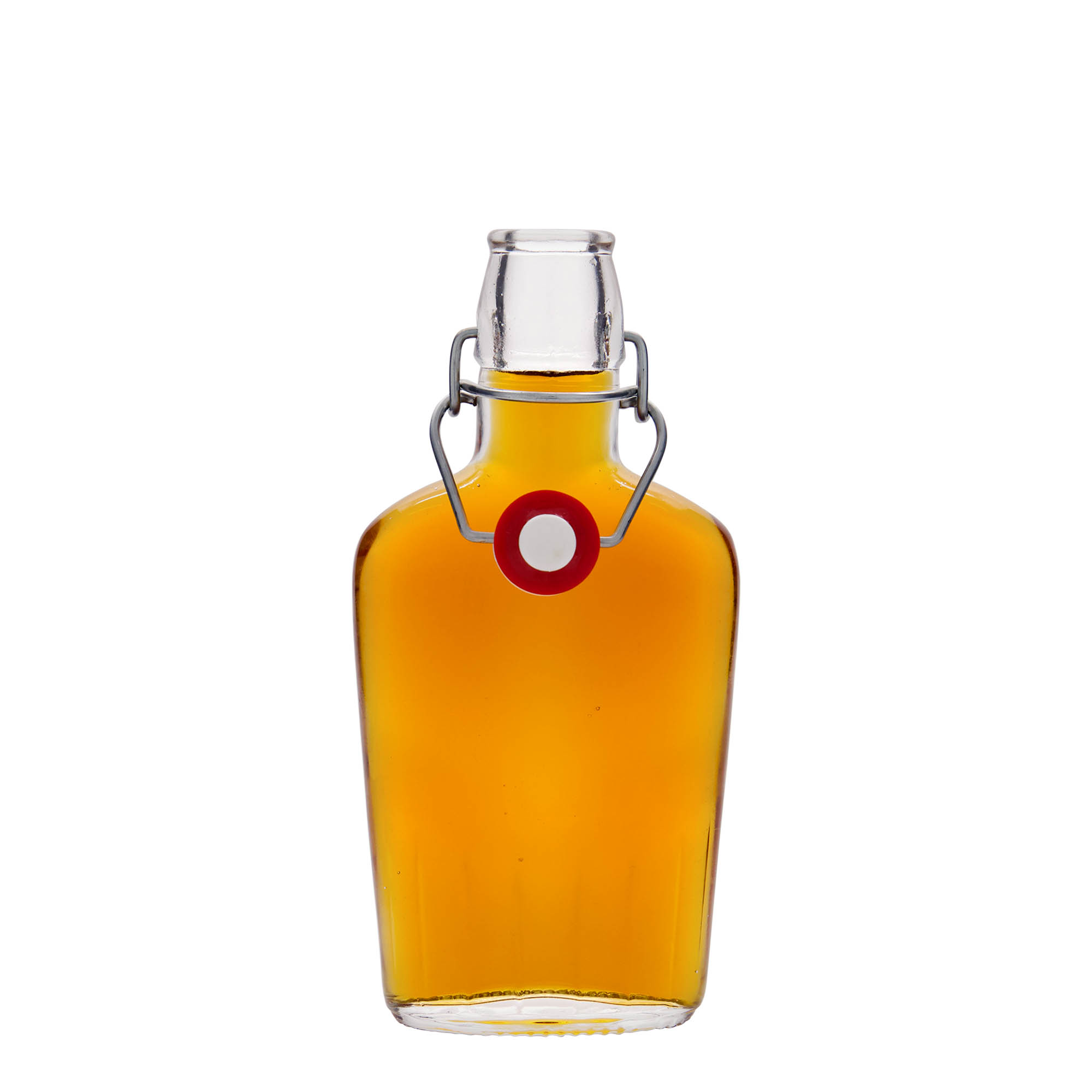 250 ml glazen fles 'Fiaschetta', ovaal, opening: beugelsluiting 250 ml glazen fles 'Fiaschetta', ovaal, opening: beugelsluiting