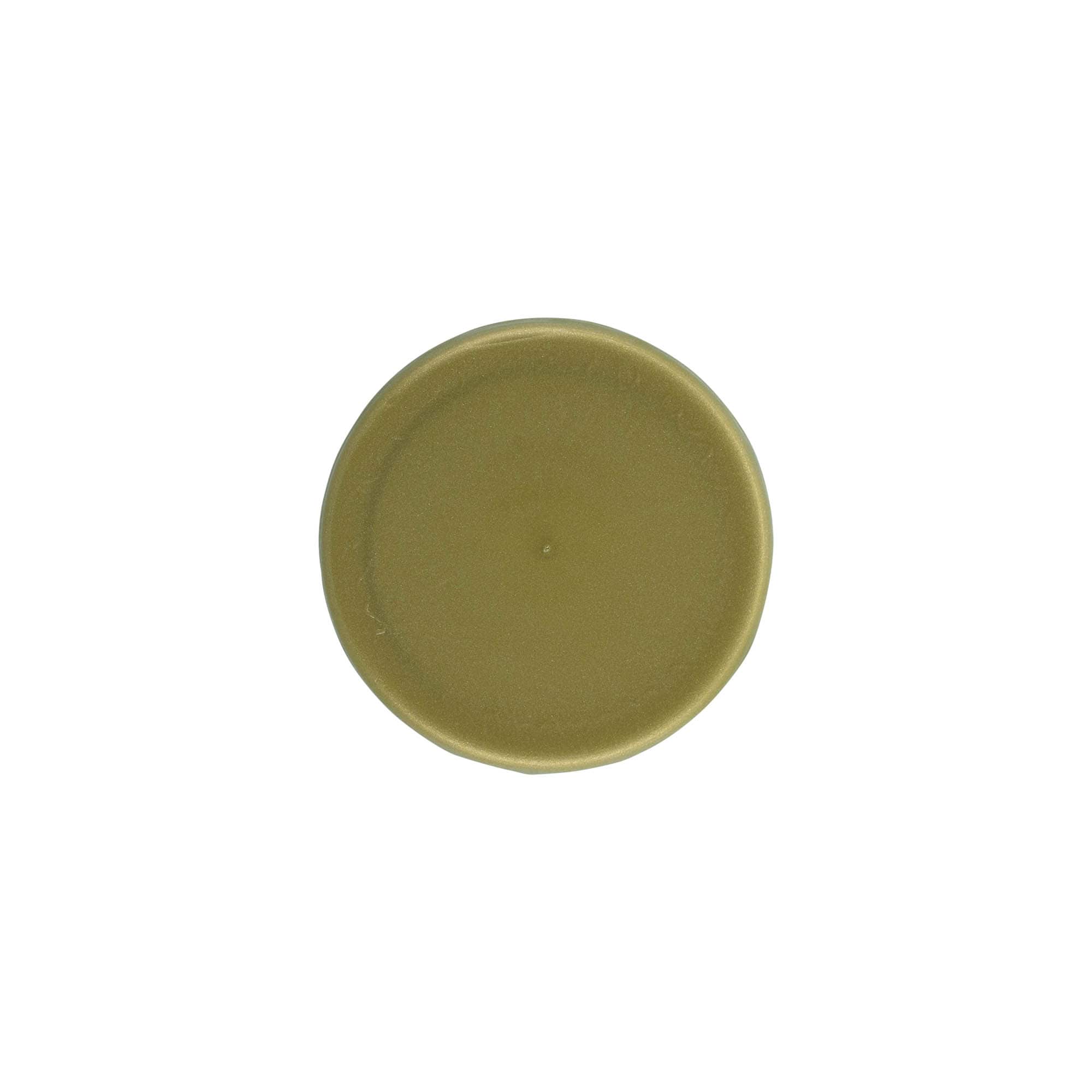 Omslagdeksel voor smalle hals keramische pot, HDPE-kunststof, goud