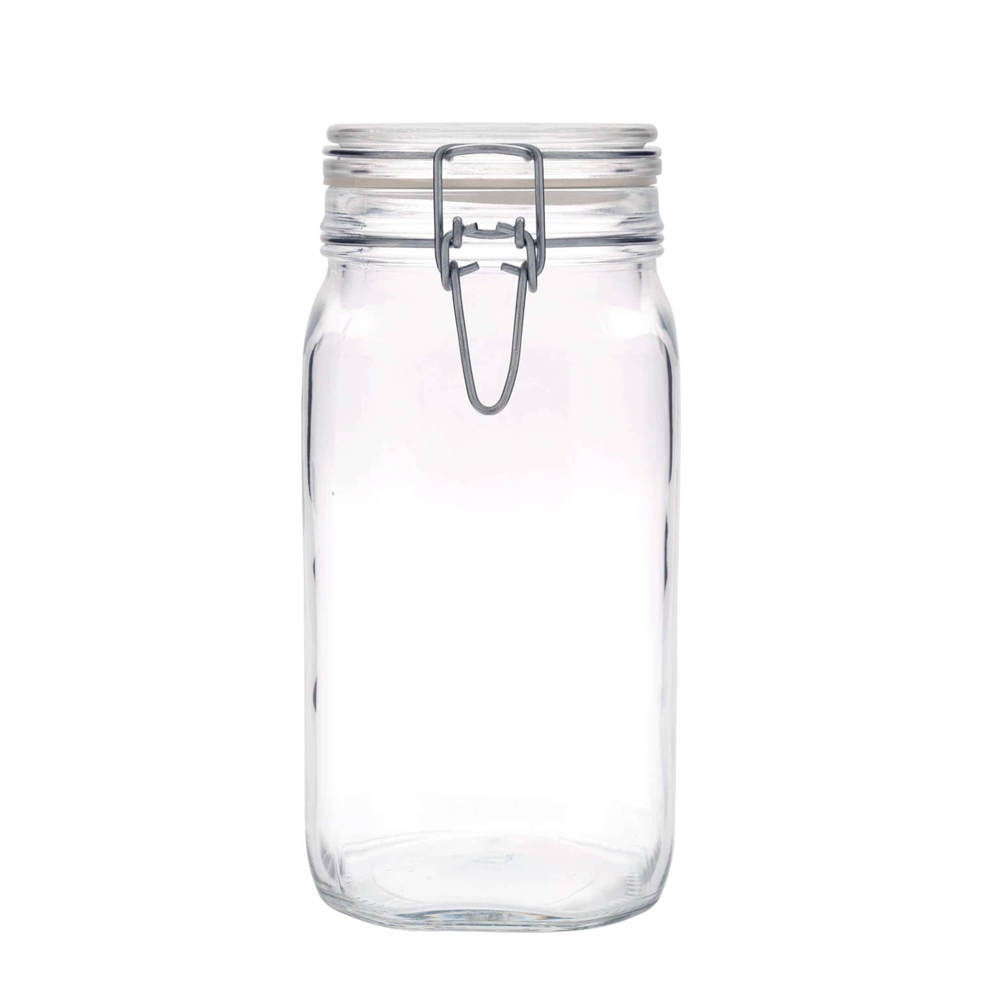 1.500 ml beugelfles 'Fido', vierkant, opening: beugelsluiting