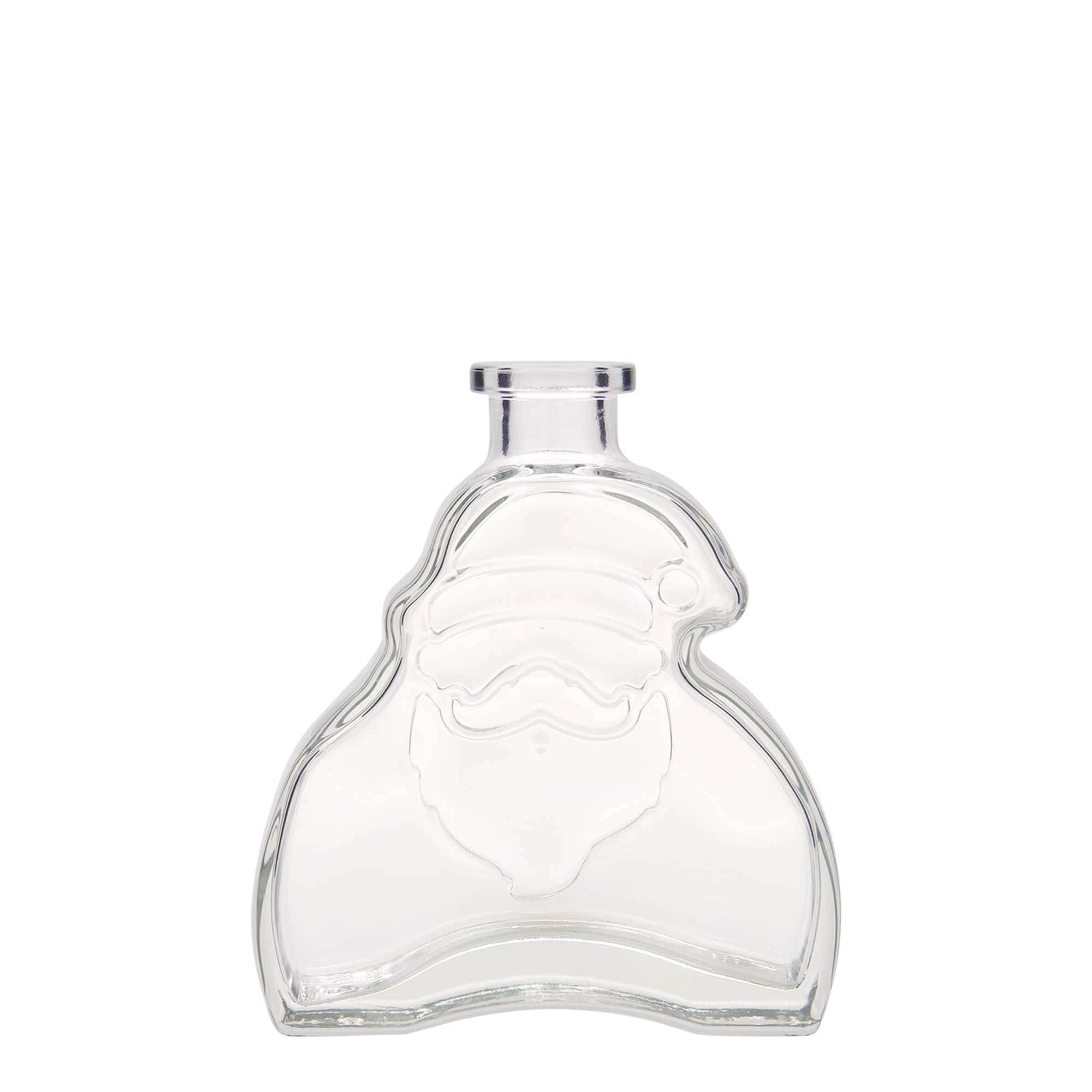 Glazen fles 'Santa Claus', 200 ml, monding: kurk Glazen fles 'Santa Claus', 200 ml, monding: kurk