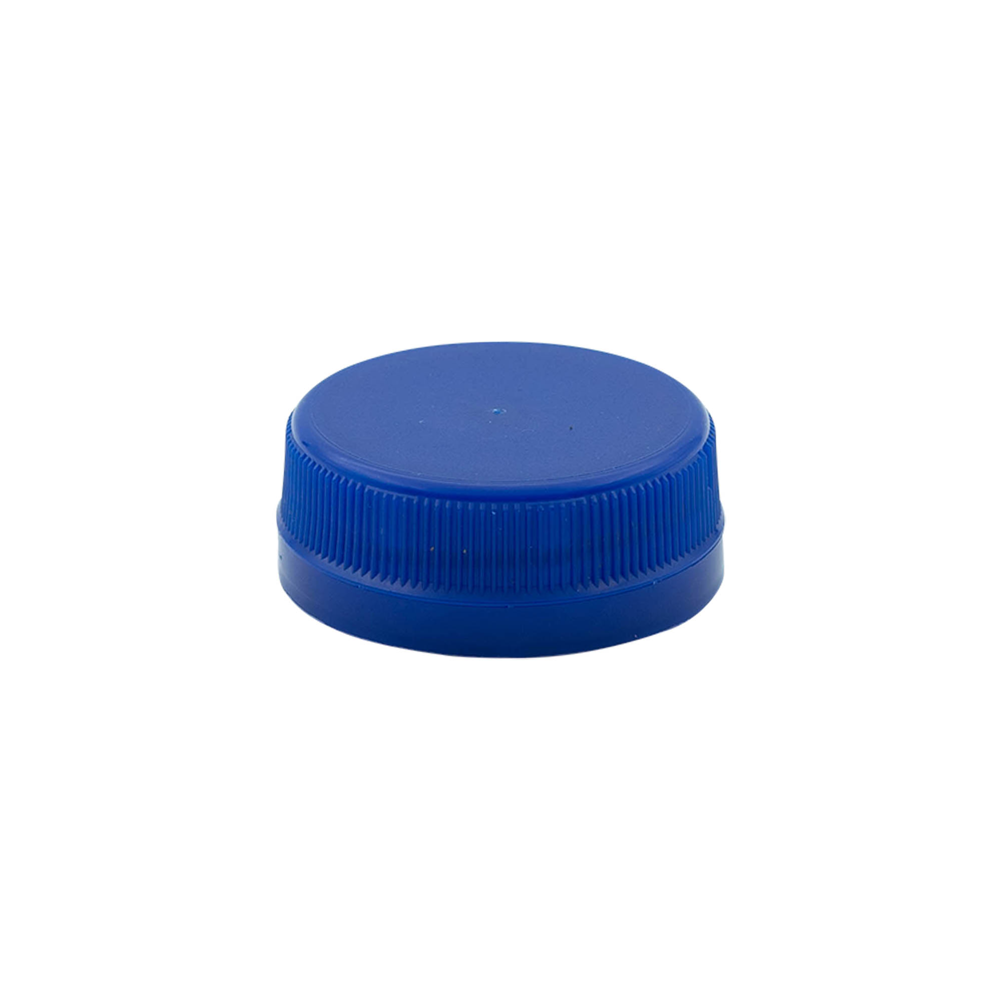 Schroefdop met dubbele schroefdraad, PE-kunststof, blauw, voor mondstuk: PET 38 mm