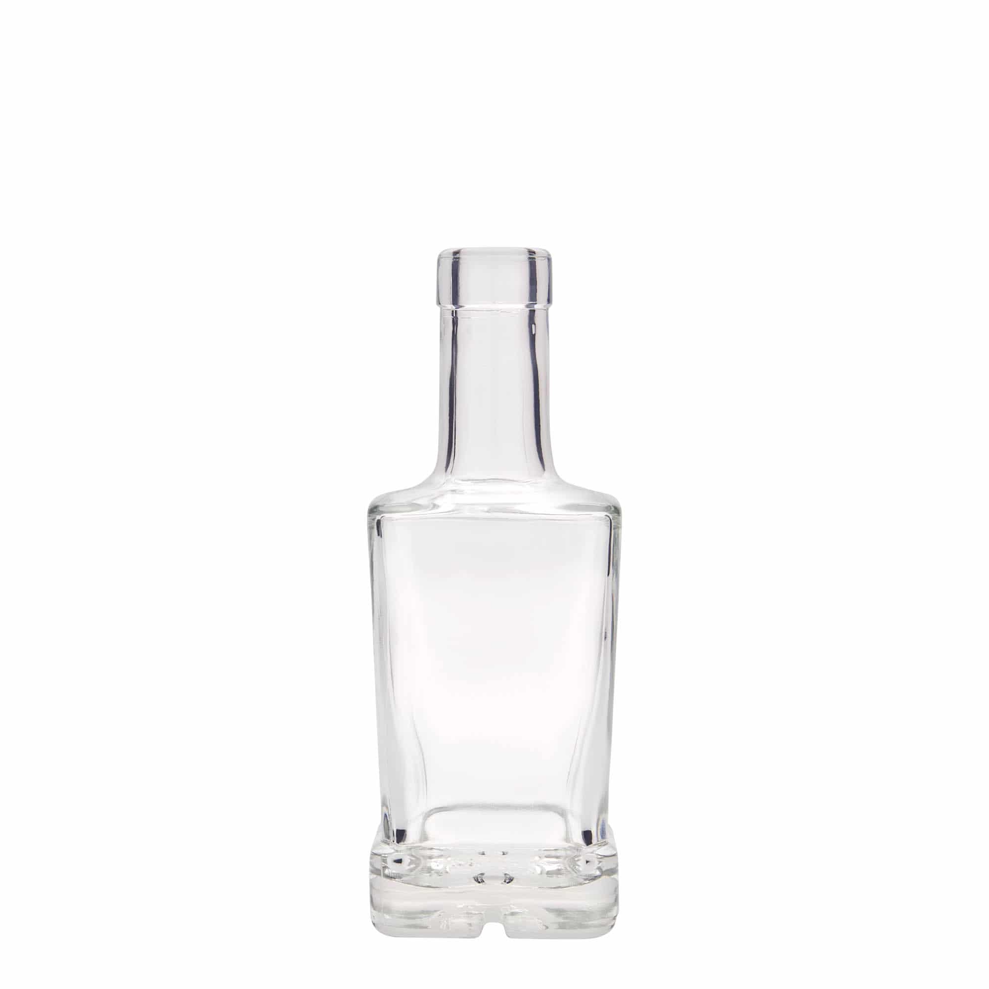250 ml glazen fles 'Rene', vierkant, hals: kurk