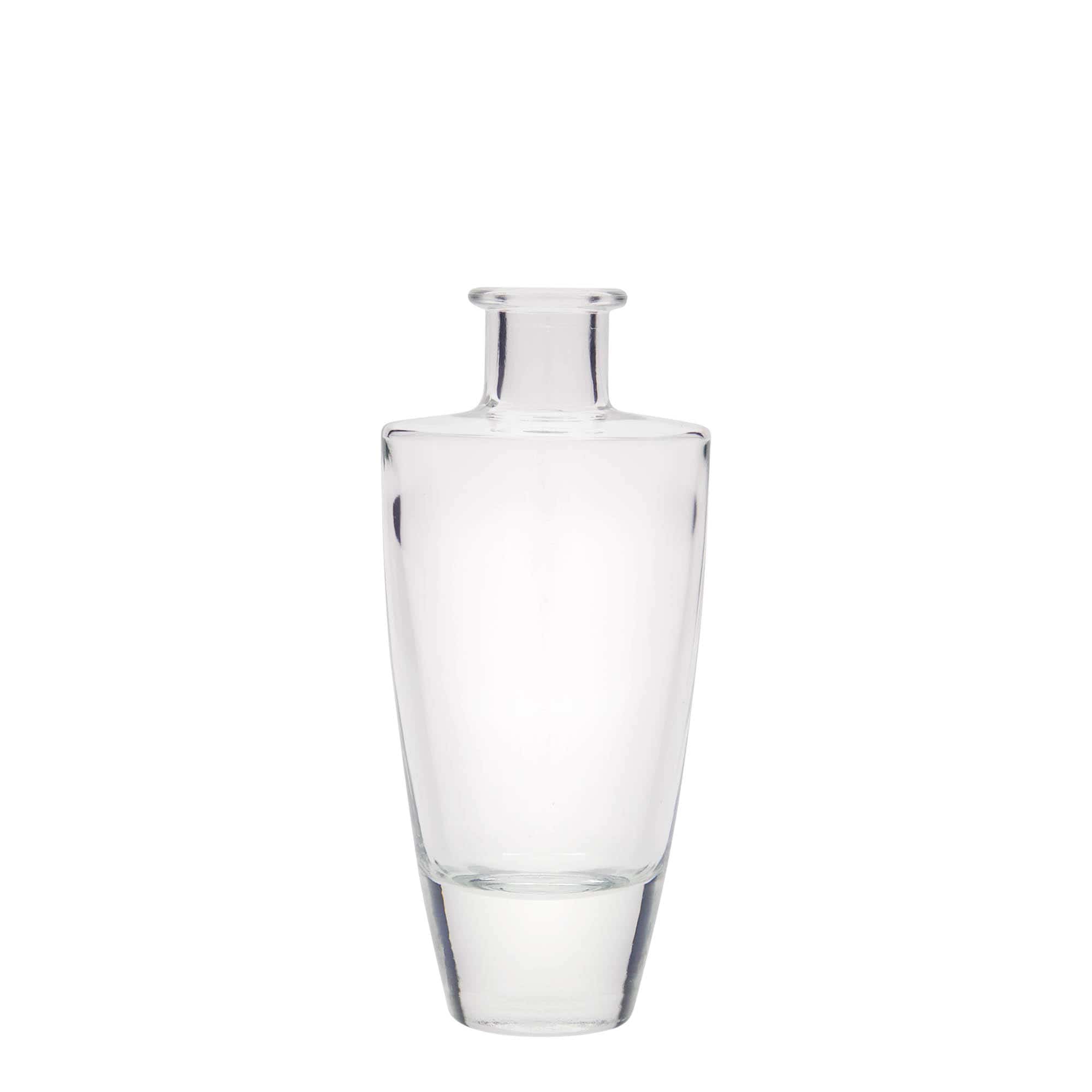 Glazen fles 'Vanessa', 200 ml, ovaal, monding: kurk Glazen fles 'Vanessa', 200 ml, ovaal, monding: kurk