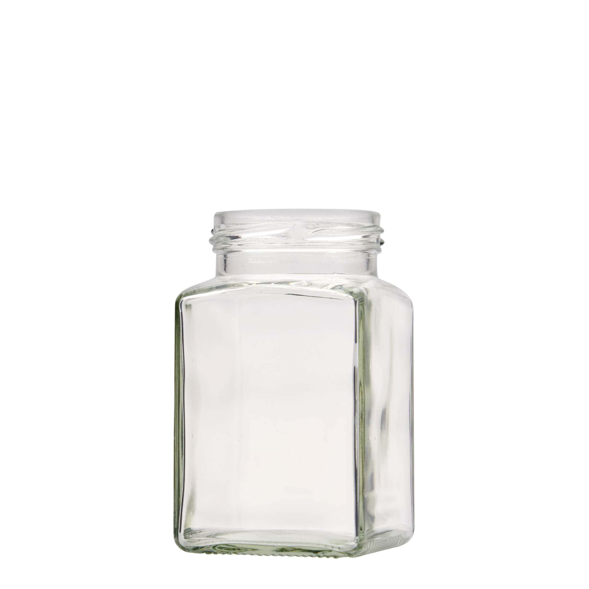 260 ml vierkantglas, opening: Twist-Off (TO 58)