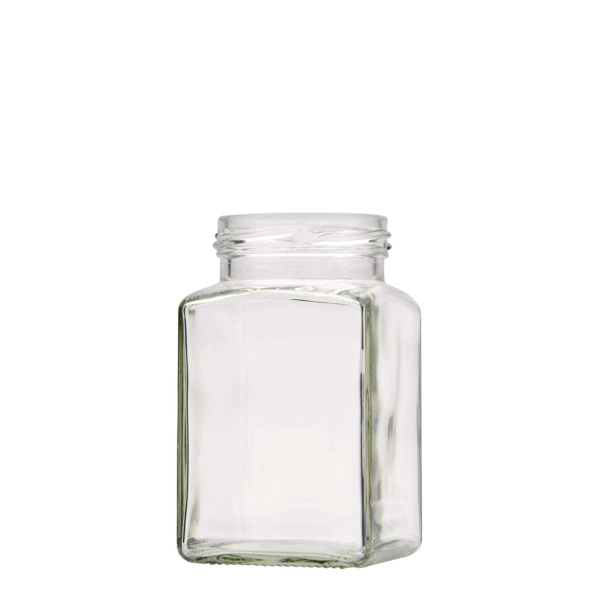 260 ml vierkantglas, opening: Twist-Off (TO 58) 260 ml vierkantglas, opening: Twist-Off (TO 58)