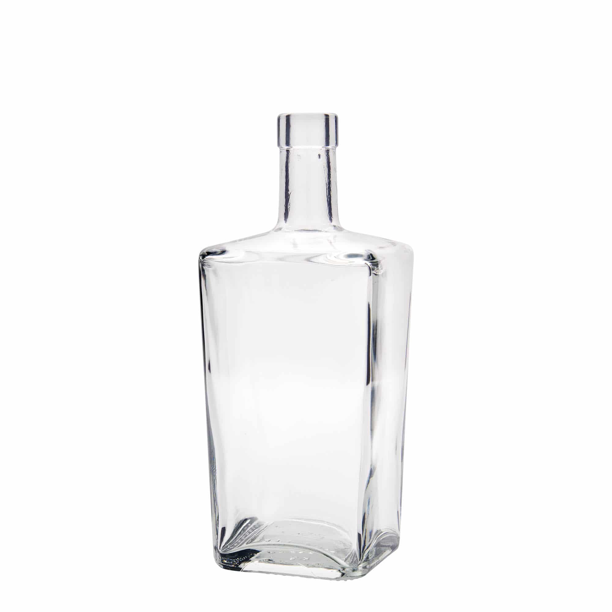 700 ml glazen fles 'Noel', vierkant, opening: kurk