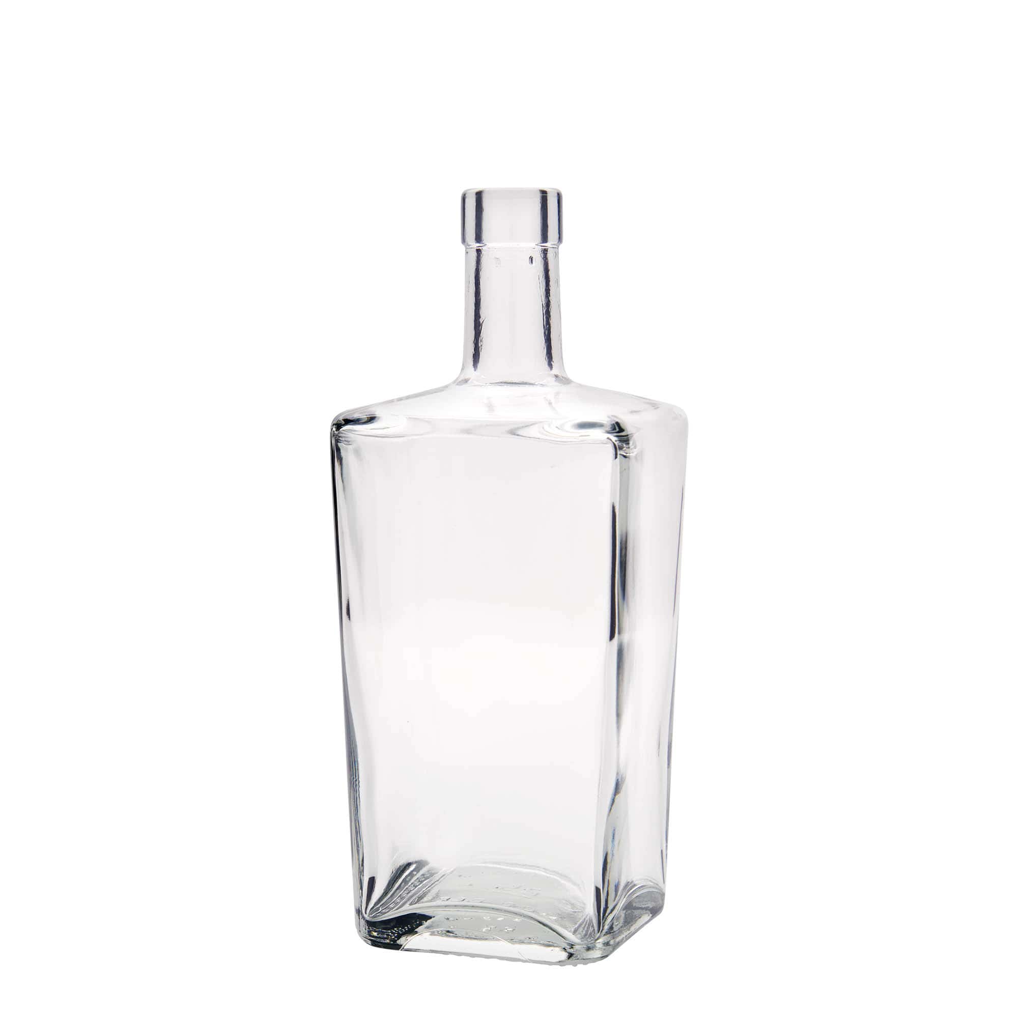 700 ml glazen fles 'Noel', vierkant, opening: kurk