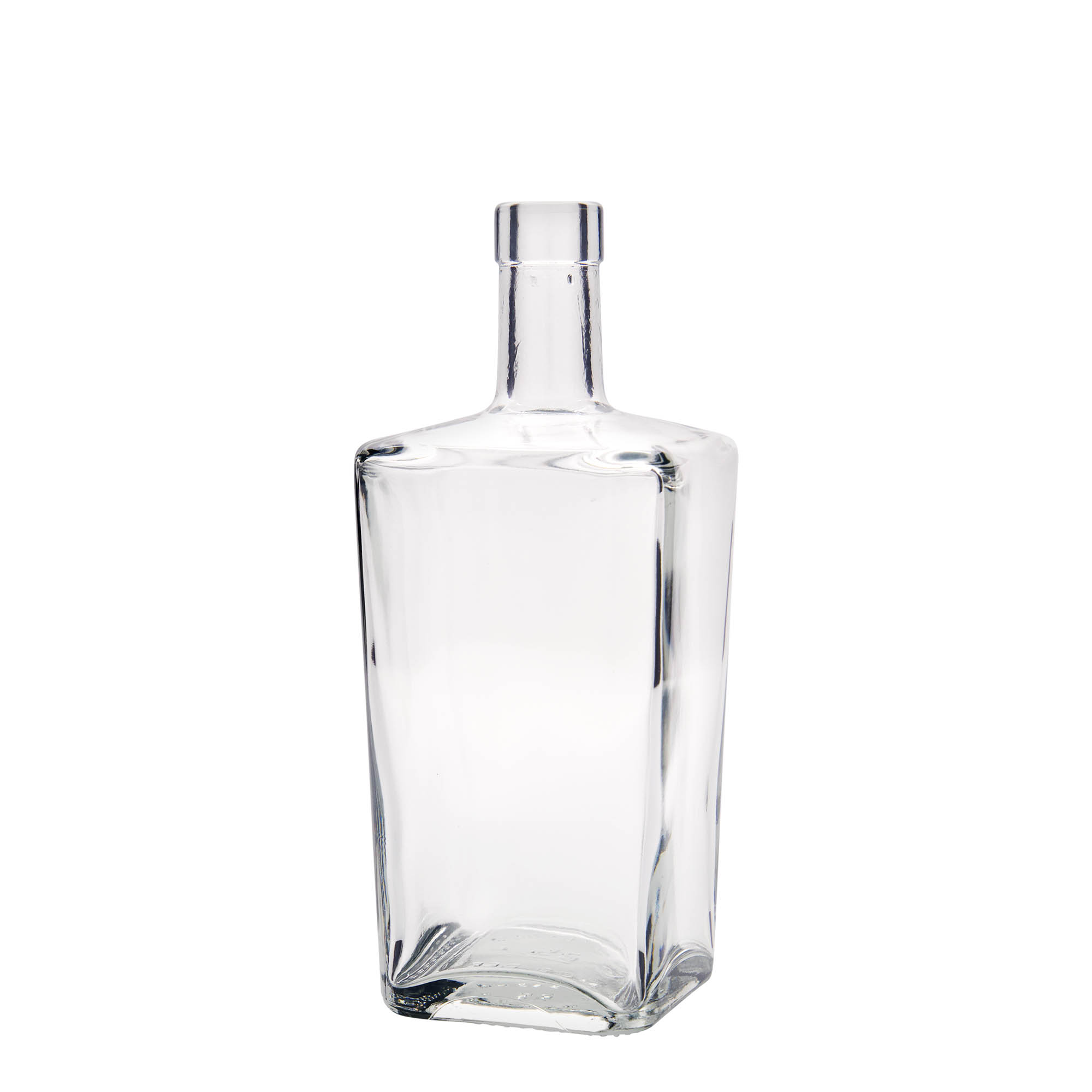700 ml glazen fles 'Noel', vierkant, opening: kurk