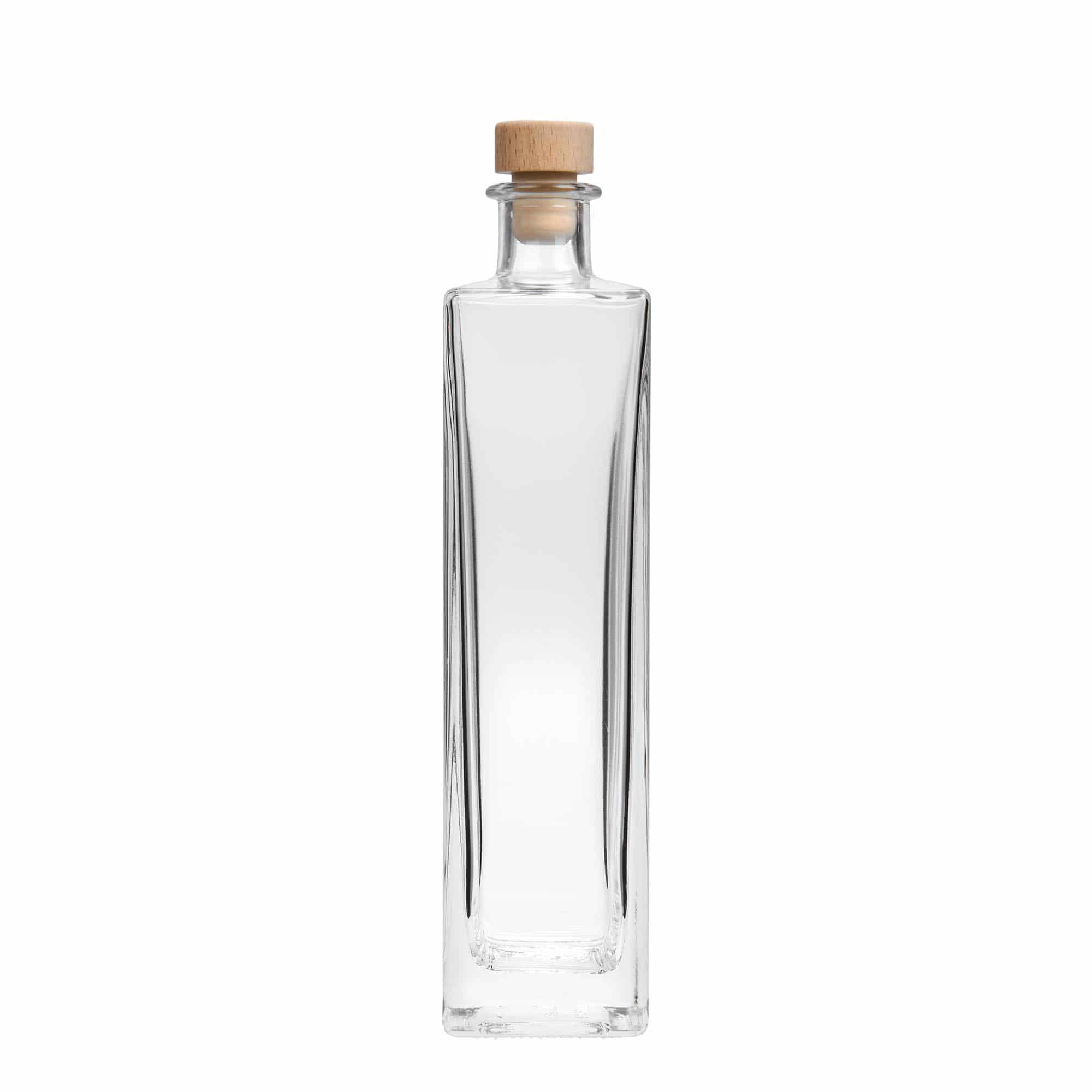 500 ml glazen fles 'Rafaello', vierkant, opening: kurk