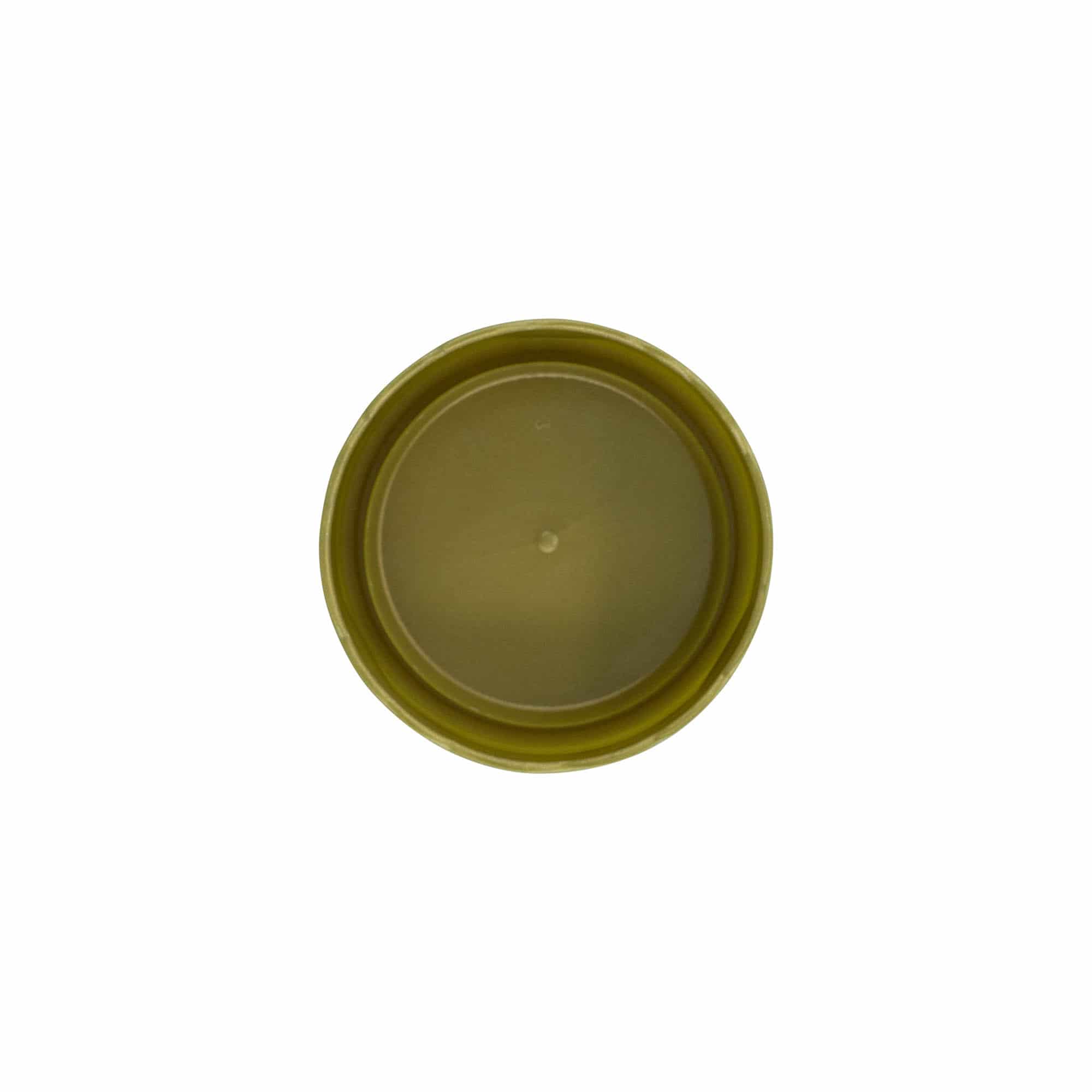 Omslagdeksel voor smalle hals keramische pot, HDPE-kunststof, goud