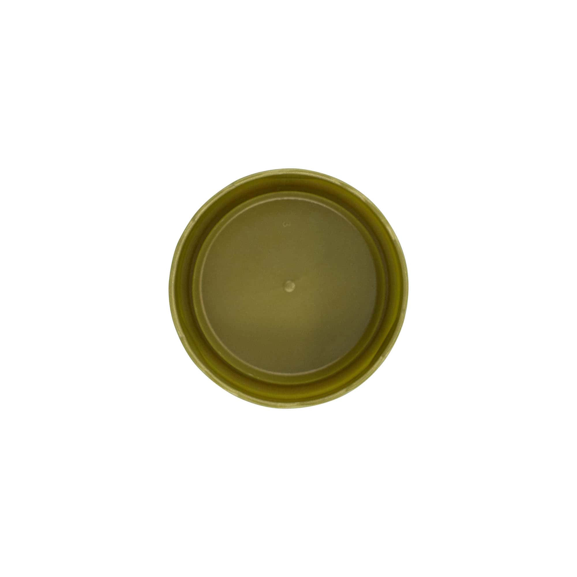 Omslagdeksel voor smalle hals keramische pot, HDPE-kunststof, goud