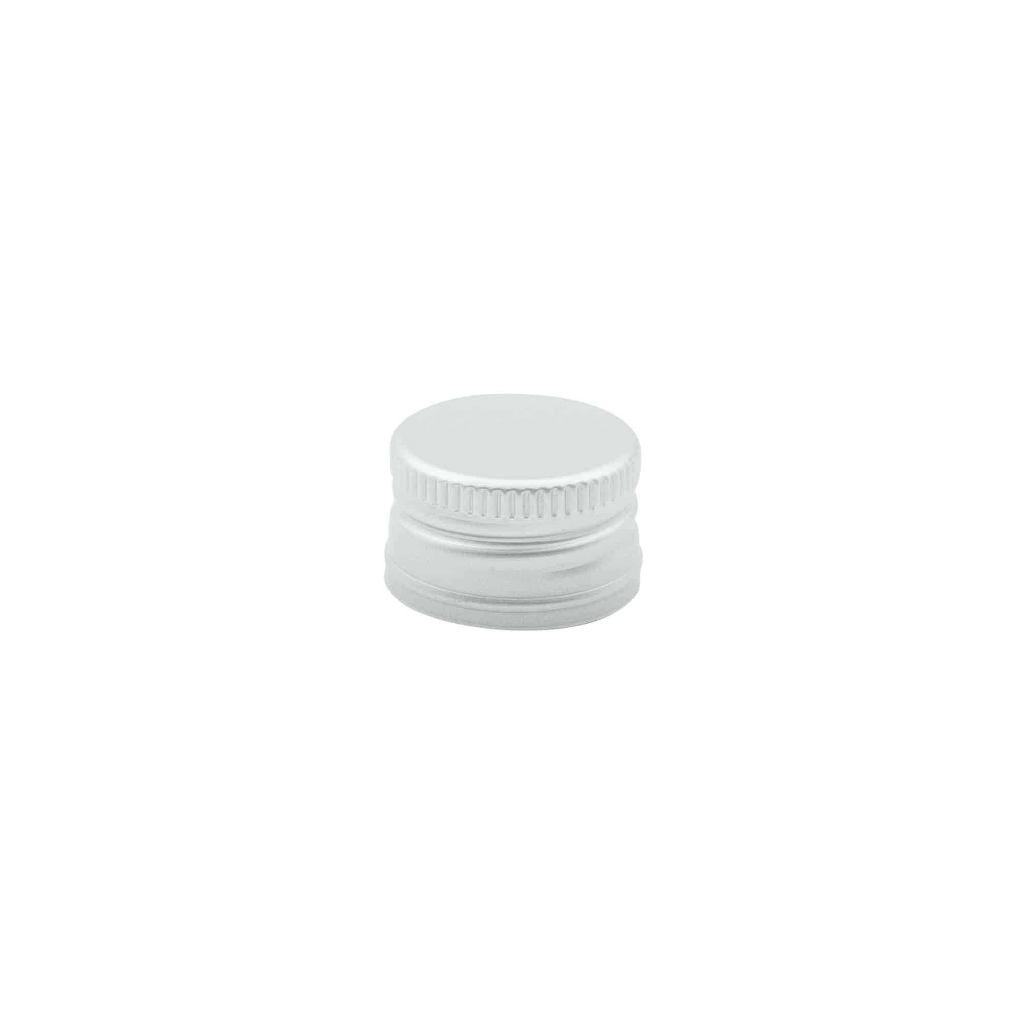 Schroefsluiting, metaal, zilver, voor monding: PP 22 Schroefsluiting, metaal, zilver, voor monding: PP 22