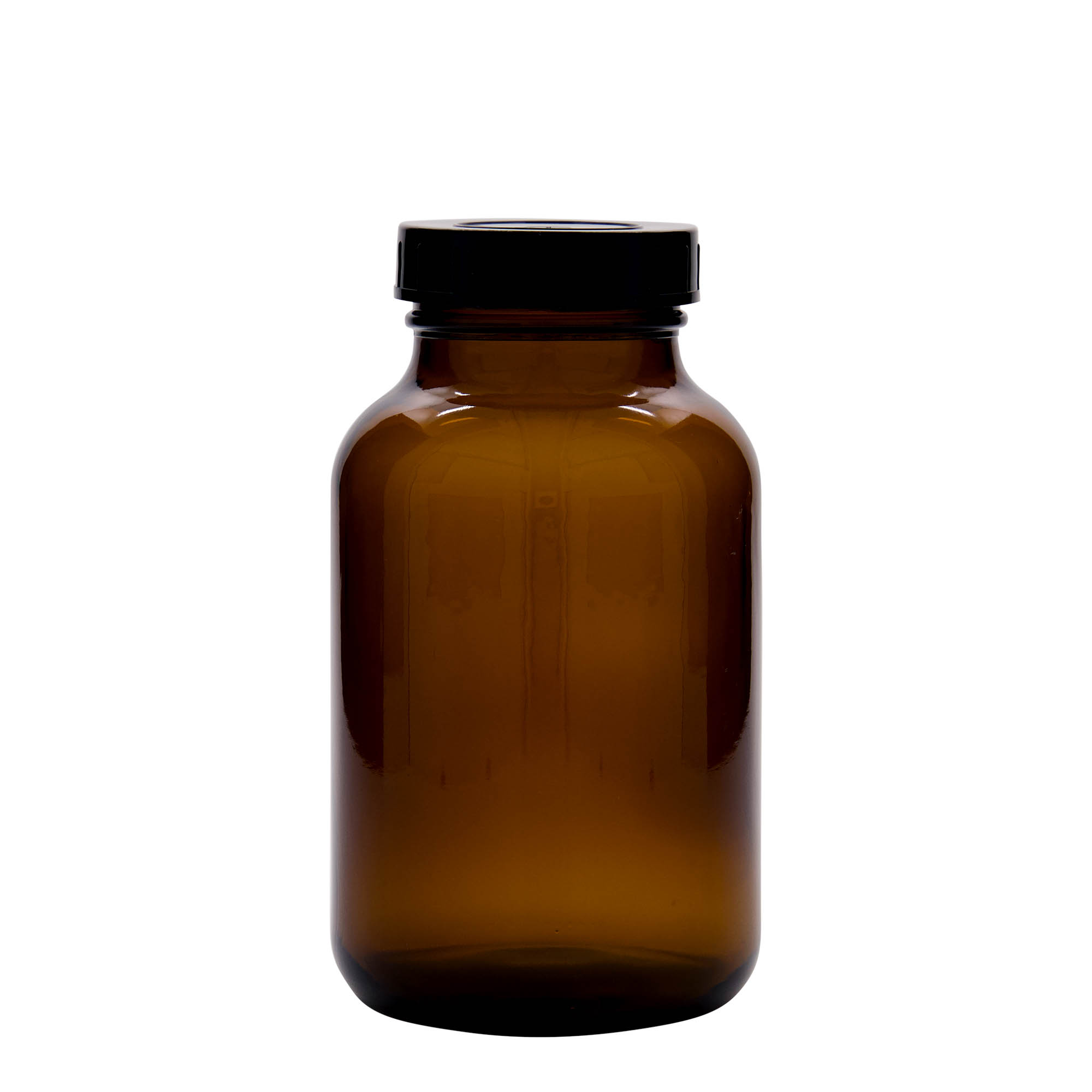 1.000 ml wijdehalsglas, bruin, opening: DIN 68 1.000 ml wijdehalsglas, bruin, opening: DIN 68
