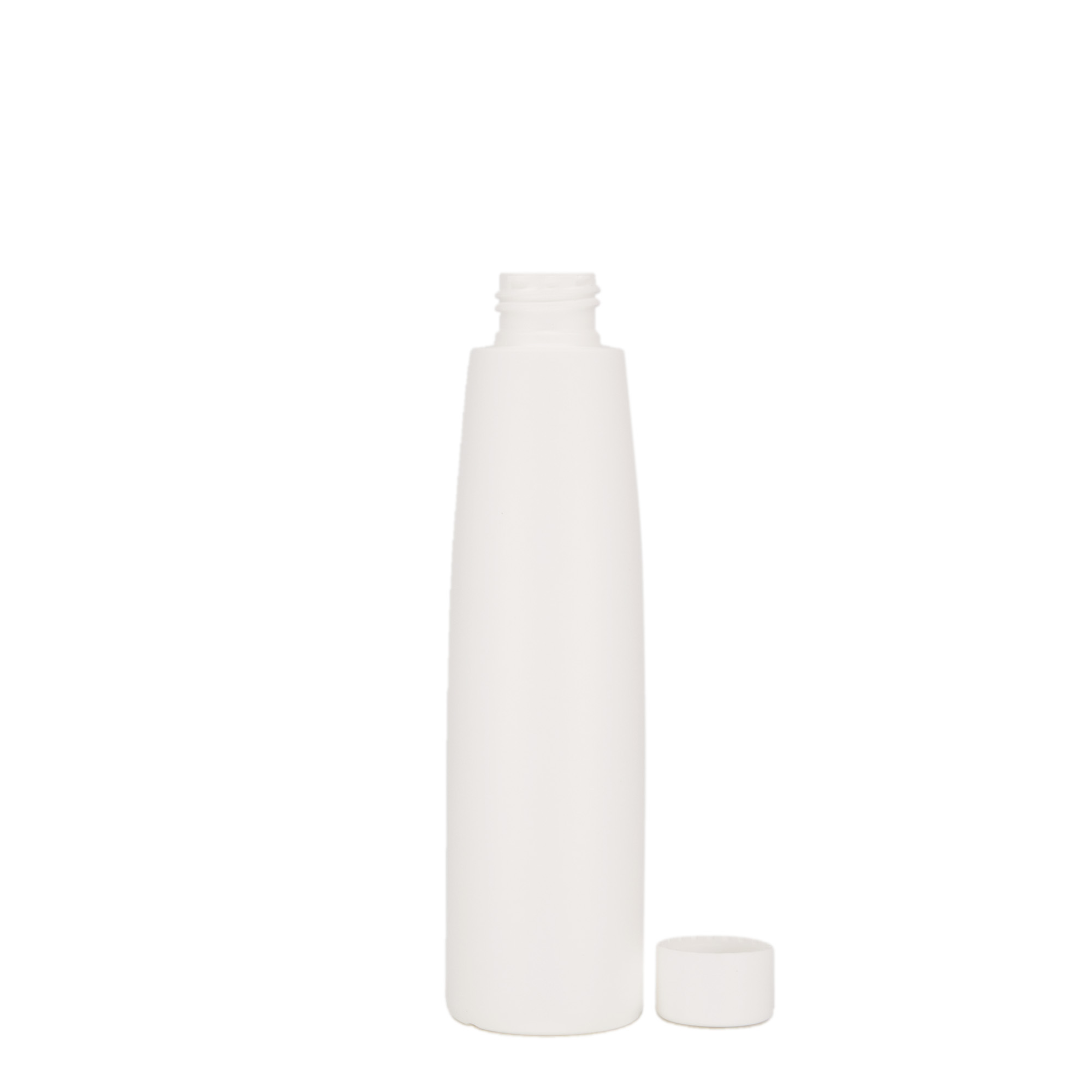 200 ml kunststoffles 'Donald', HDPE, wit, opening: 24/410