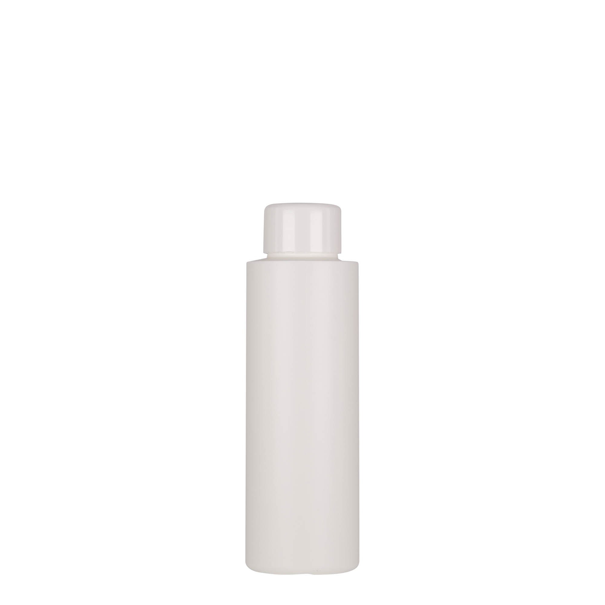 100 ml kunststoffles 'Pipe', groen HDPE, wit, opening: 24/410