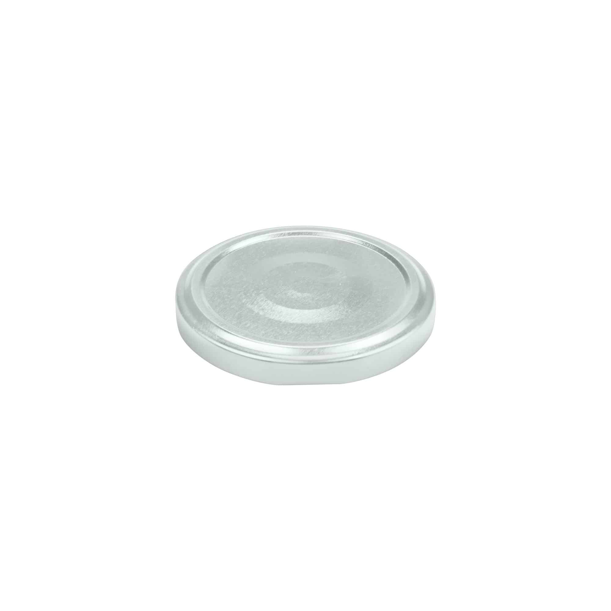 Twist-offdeksel, blik, zilver, voor monding: TO 66 Twist-offdeksel, blik, zilver, voor monding: TO 66